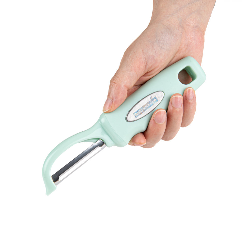 Comfy Grip Teal Stainless Steel Vegetable Peeler - 7 1/2" - 1 count box
