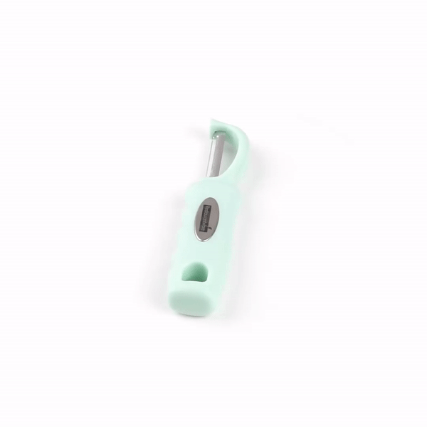 Comfy Grip Teal Stainless Steel Vegetable Peeler - 7 1/2" - 1 count box