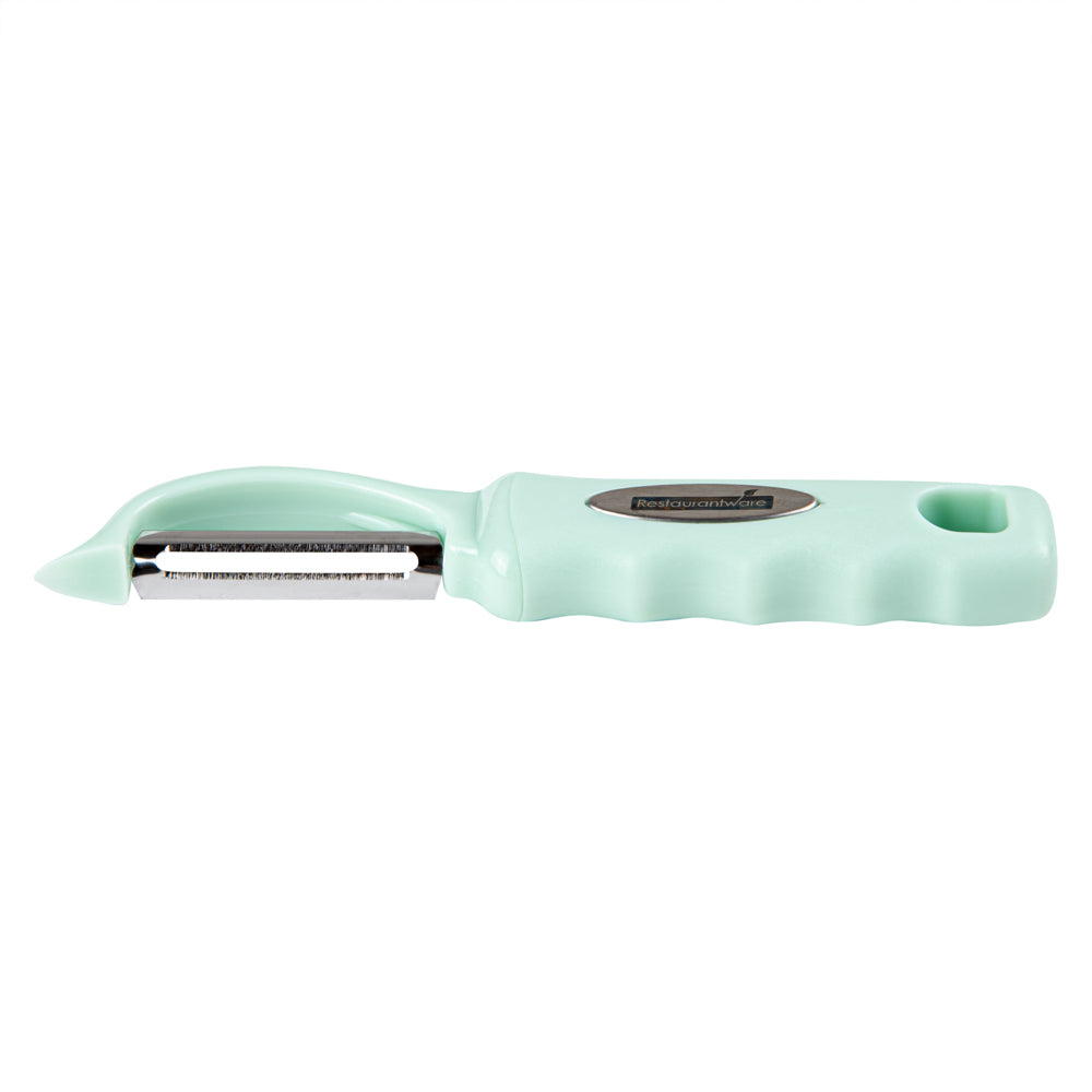 Comfy Grip Teal Stainless Steel Vegetable Peeler - 7 1/2" - 1 count box