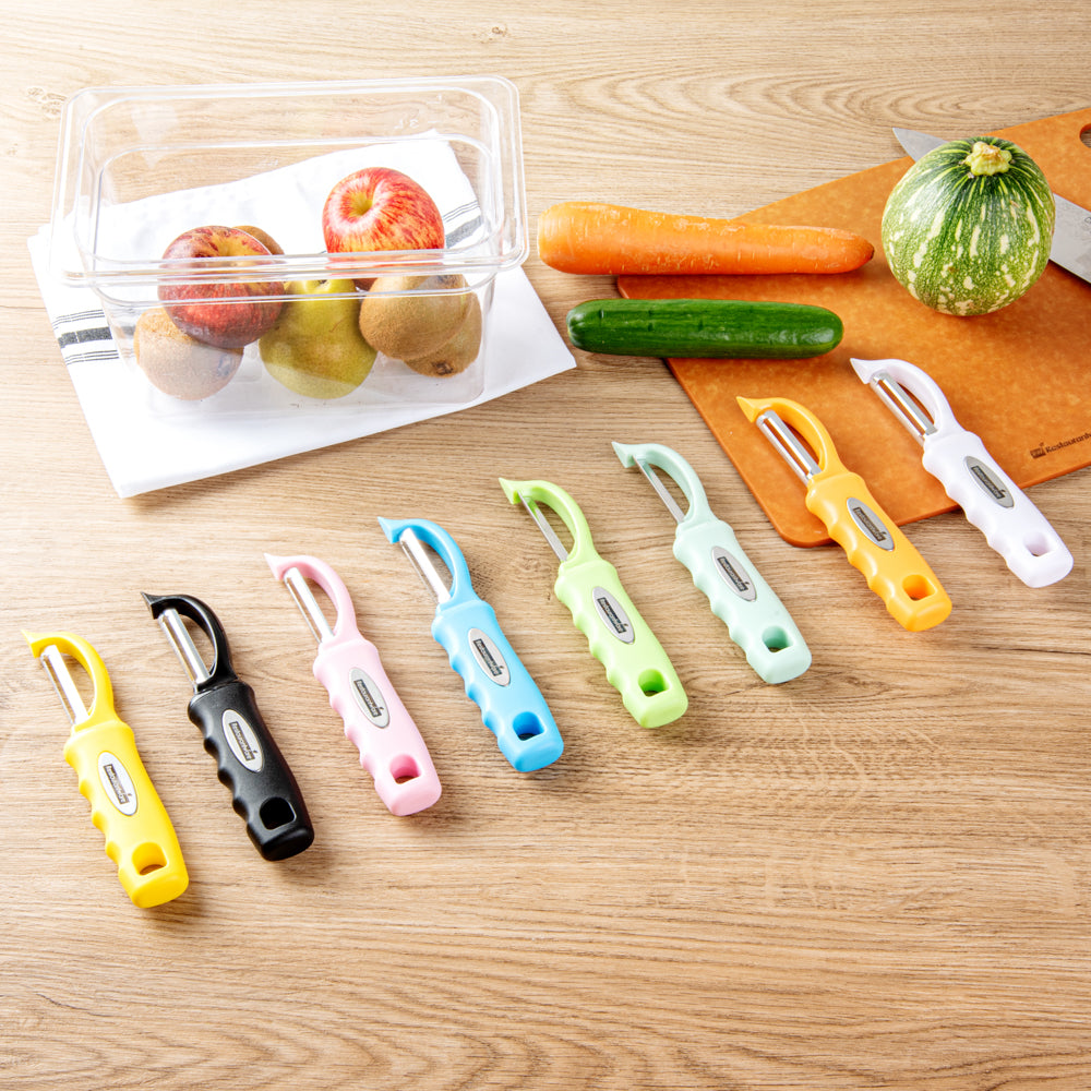 Comfy Grip White Stainless Steel Vegetable Peeler - 7 1/2" - 1 count box
