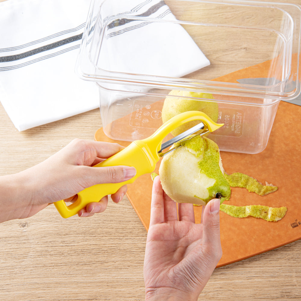 Comfy Grip Yellow Stainless Steel Vegetable Peeler - 7 1/2" - 1 count box