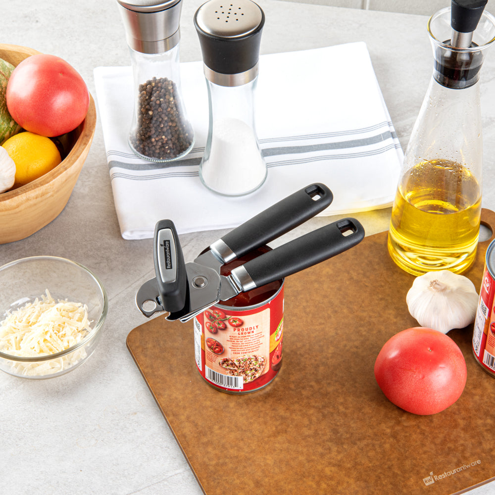 Comfy Grip Black Stainless Steel Can Opener - 7 3/4" x 2" x 2 1/4" - 1 count box