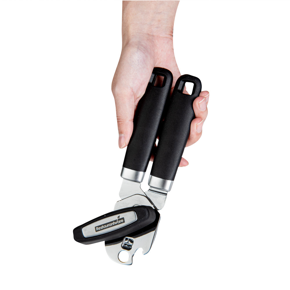 Comfy Grip Black Stainless Steel Can Opener - 7 3/4" x 2" x 2 1/4" - 1 count box