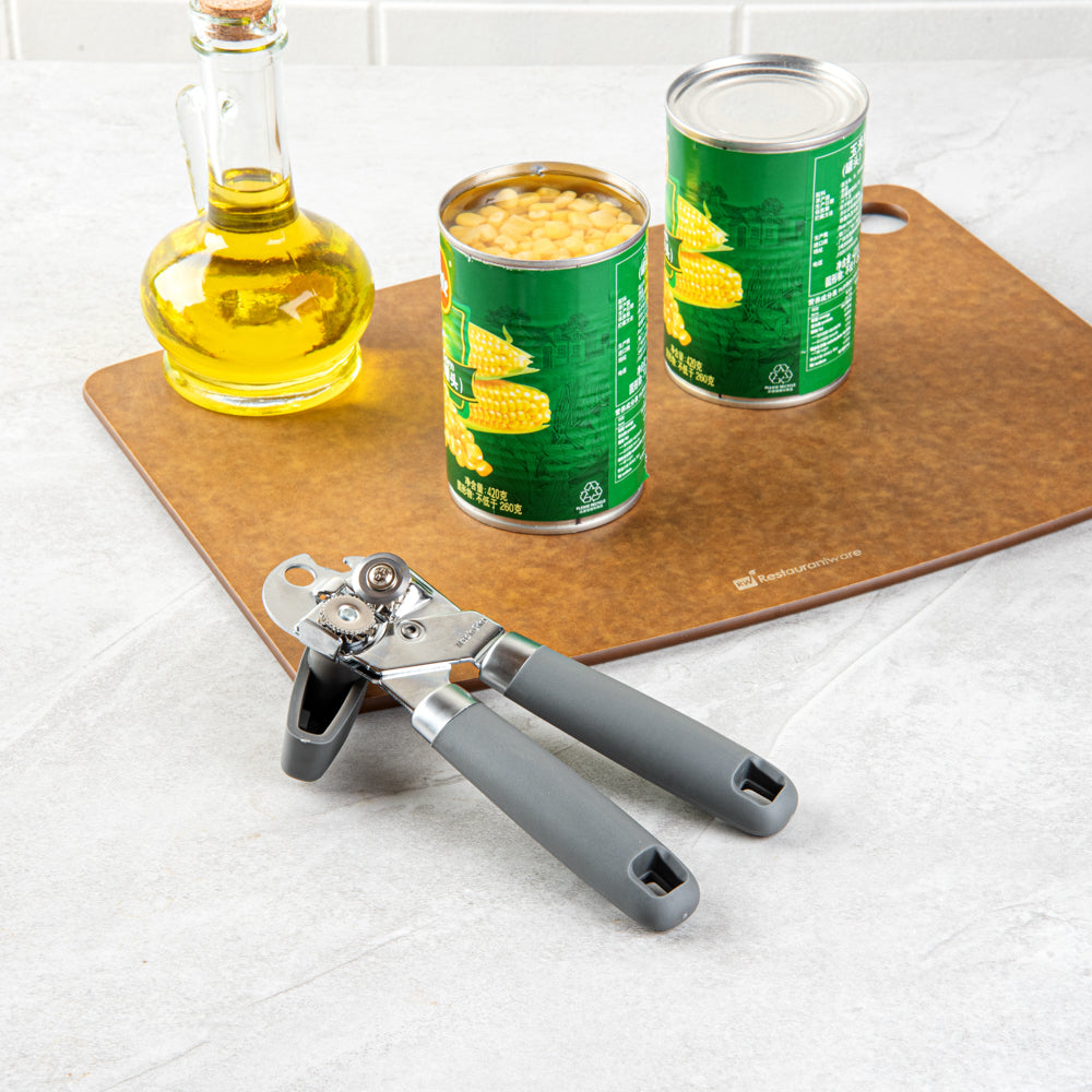 Comfy Grip Gray Stainless Steel Can Opener - 7 3/4" x 2" x 2" - 1 count box
