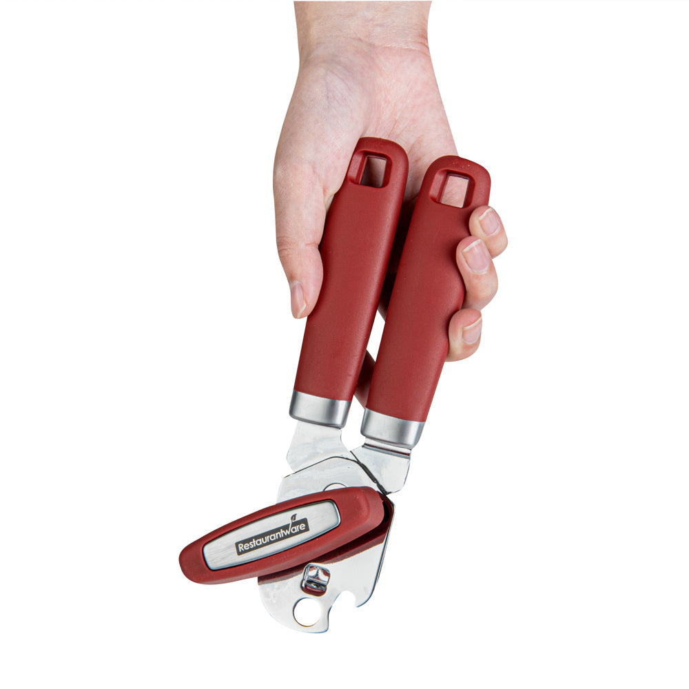 Comfy Grip Red Stainless Steel Can Opener - 7 3/4" x 2" x 2 1/4" - 1 count box