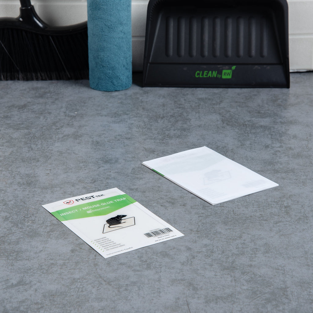 Pest Tek Paper Insect / Mouse Glue Board Trap - Set of 2 - 8 1/4" x 5 1/4" - 10 count box