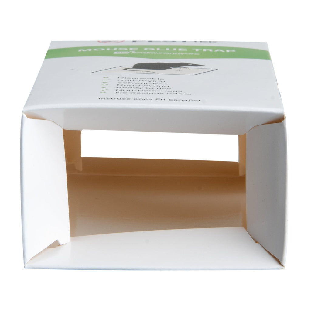Pest Tek Paper Mouse Glue Trap - Covered, Set of 3 - 6" x 3" x 2" - 10 count box