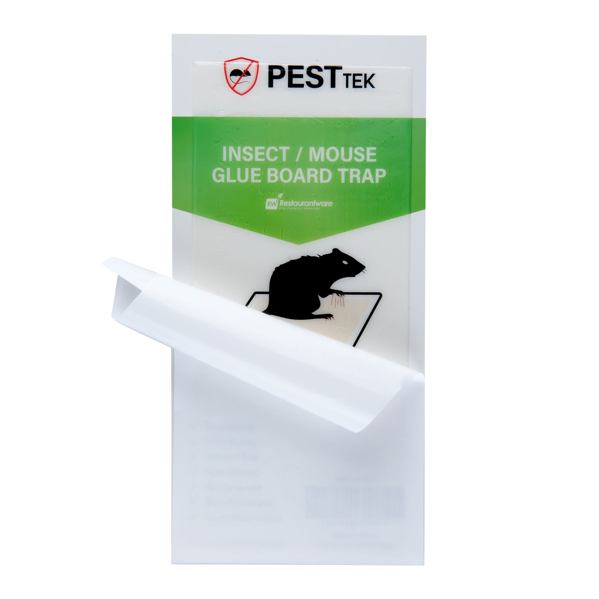 Pest Tek Paper Insect / Mouse Glue Board Trap - Set of 24 - 11" x 5 1/4" - 10 count box