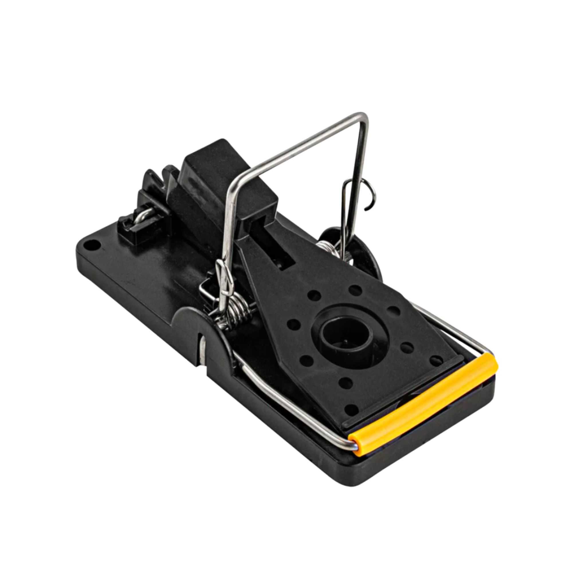 Pest Tek Black Plastic Mouse Trap - Kill Bar, Reusable - 3 3/4" x 1 3/4" x 2 1/4" - 6 count box