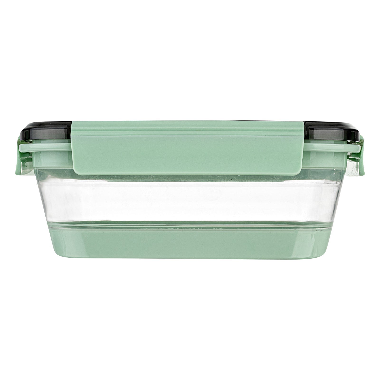 Fresh Hero 40 oz Green Plastic Airtight Food Storage Container - with Vented Lid, Collapsible - 8 1/4" x 6" x 3" - 1 count box