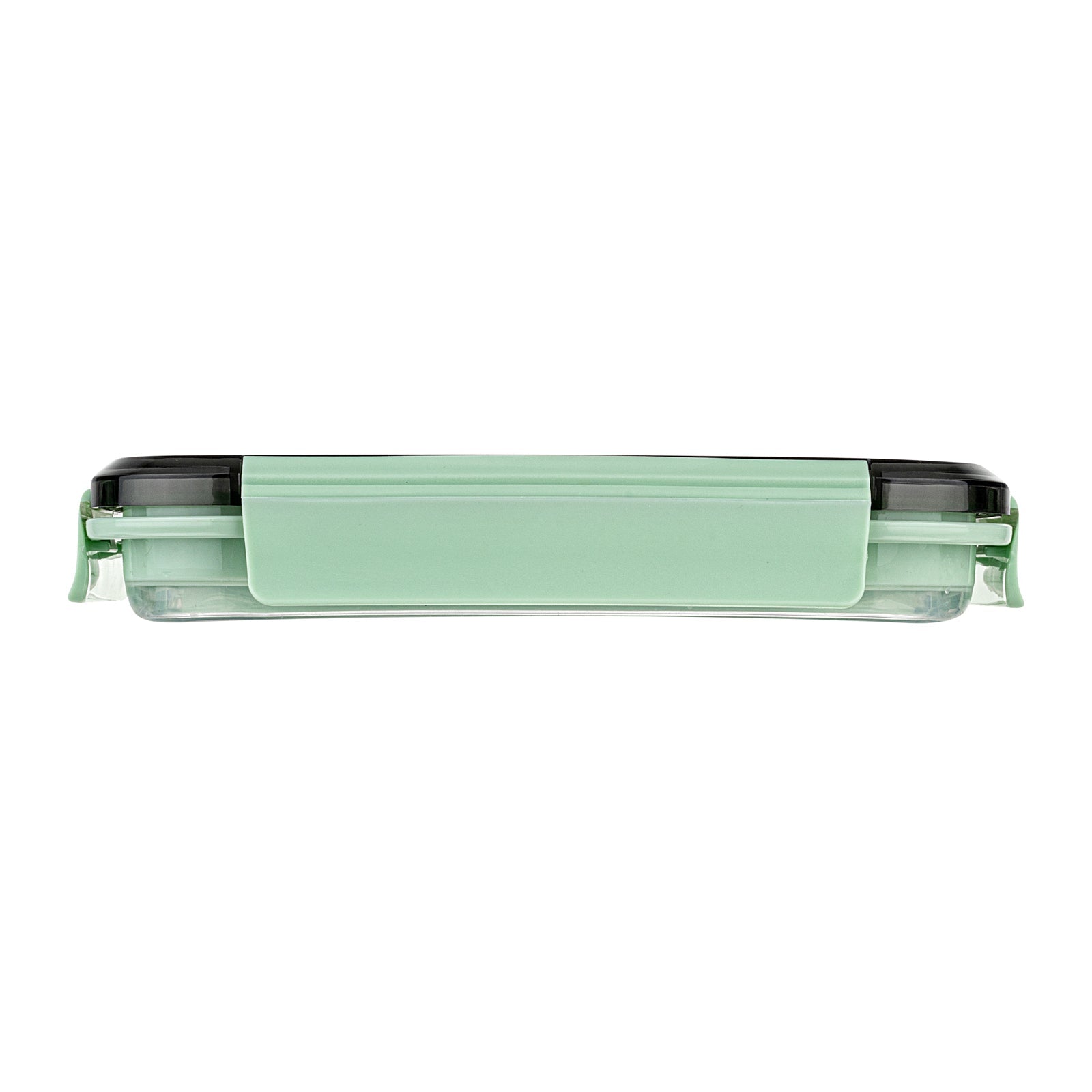 Fresh Hero 40 oz Green Plastic Airtight Food Storage Container - with Vented Lid, Collapsible - 8 1/4" x 6" x 3" - 20 count box