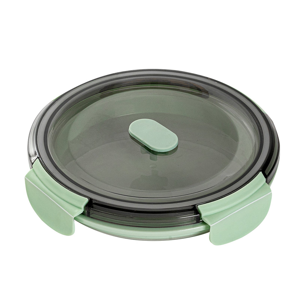 Fresh Hero 27 oz Green Plastic Airtight Food Storage Container - with Vented Lid, Collapsible - 6 3/4" x 6 3/4" x 2 3/4" - 1 count box