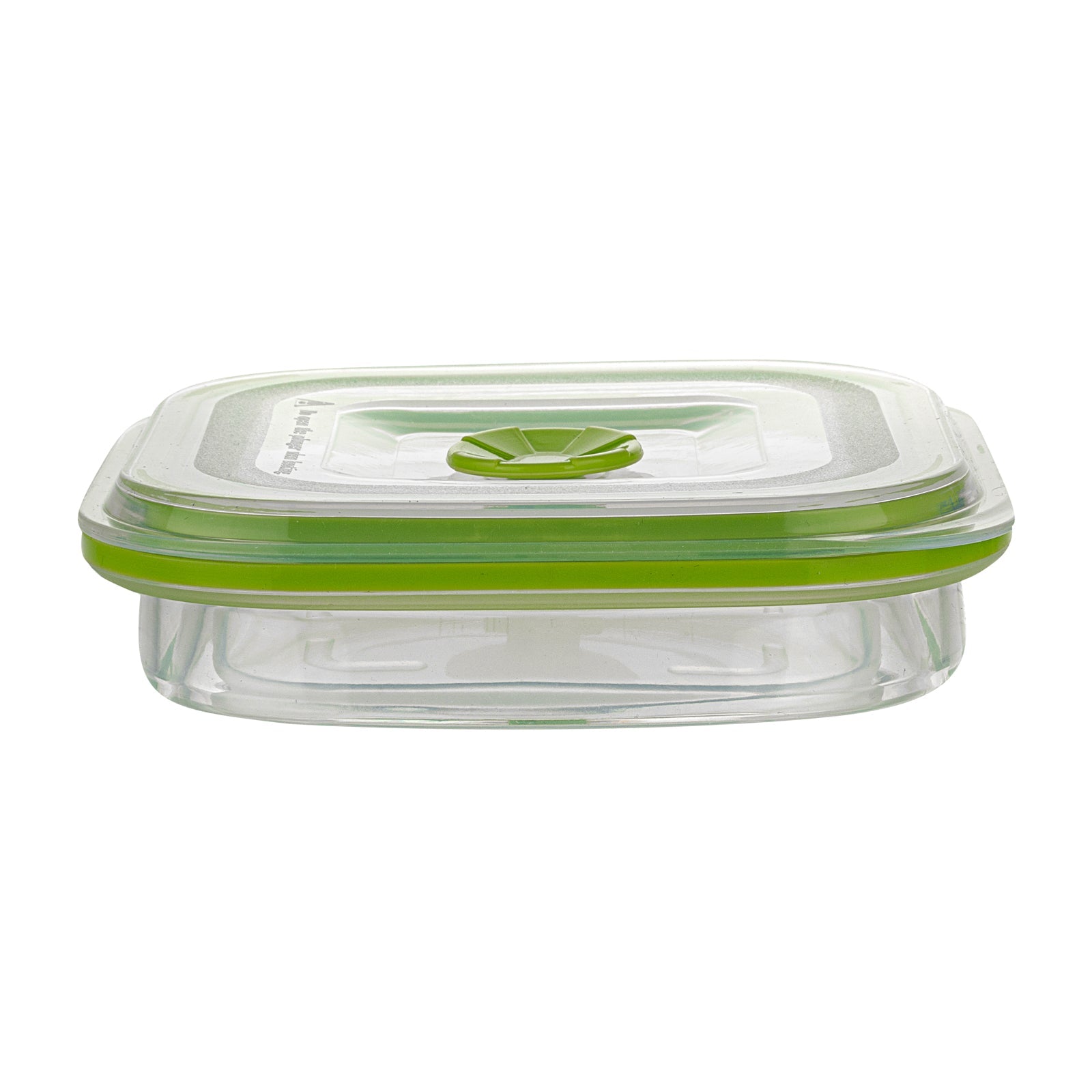 Fresh Hero 16 oz Green Silicone Airtight Food Storage Container - with Vented Lid, Collapsible - 5 1/4" x 5 1/4" x 2 3/4" - 20 count box