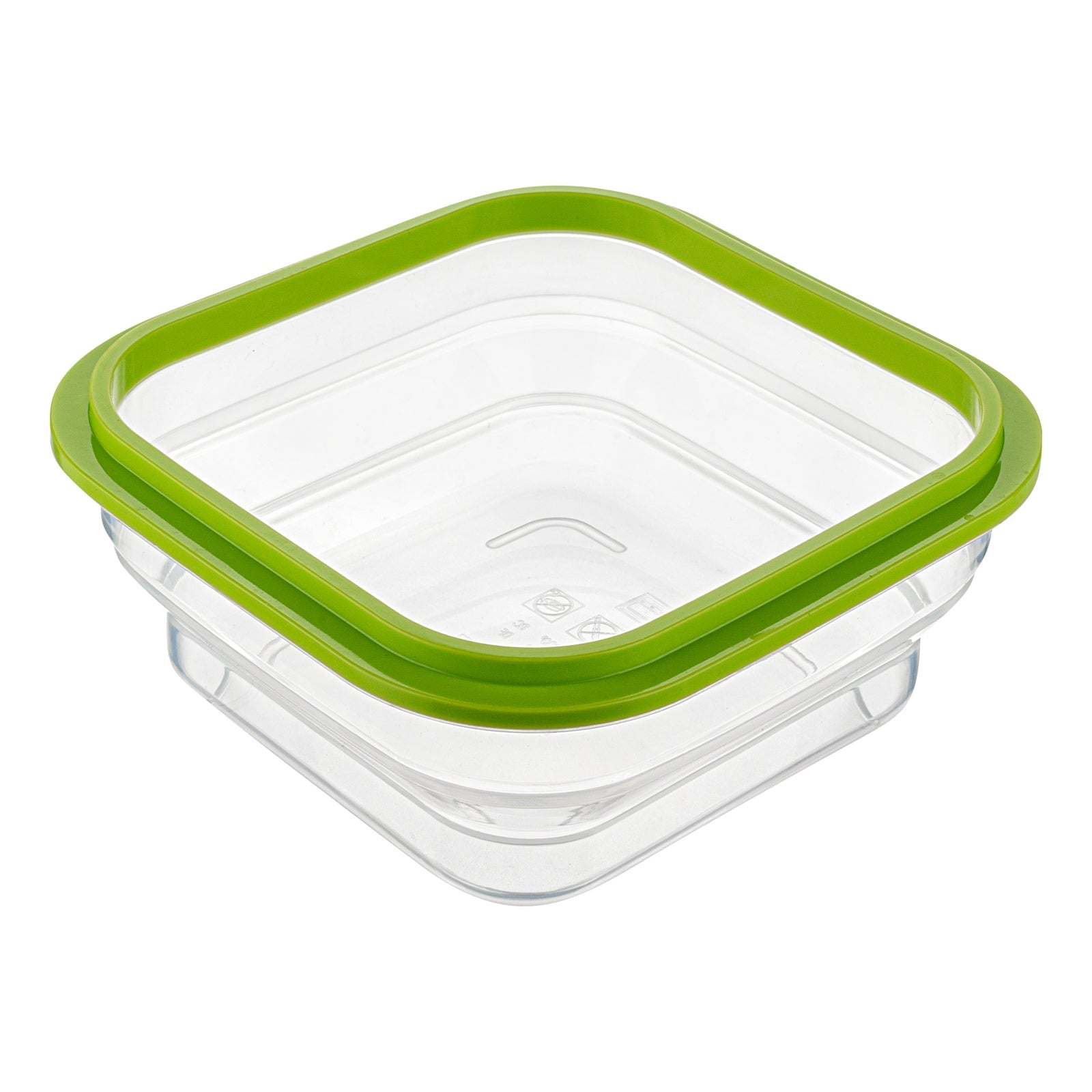 Fresh Hero 37 oz Green Silicone Airtight Food Storage Container - with Vented Lid, Collapsible - 7" x 7" x 3" - 1 count box