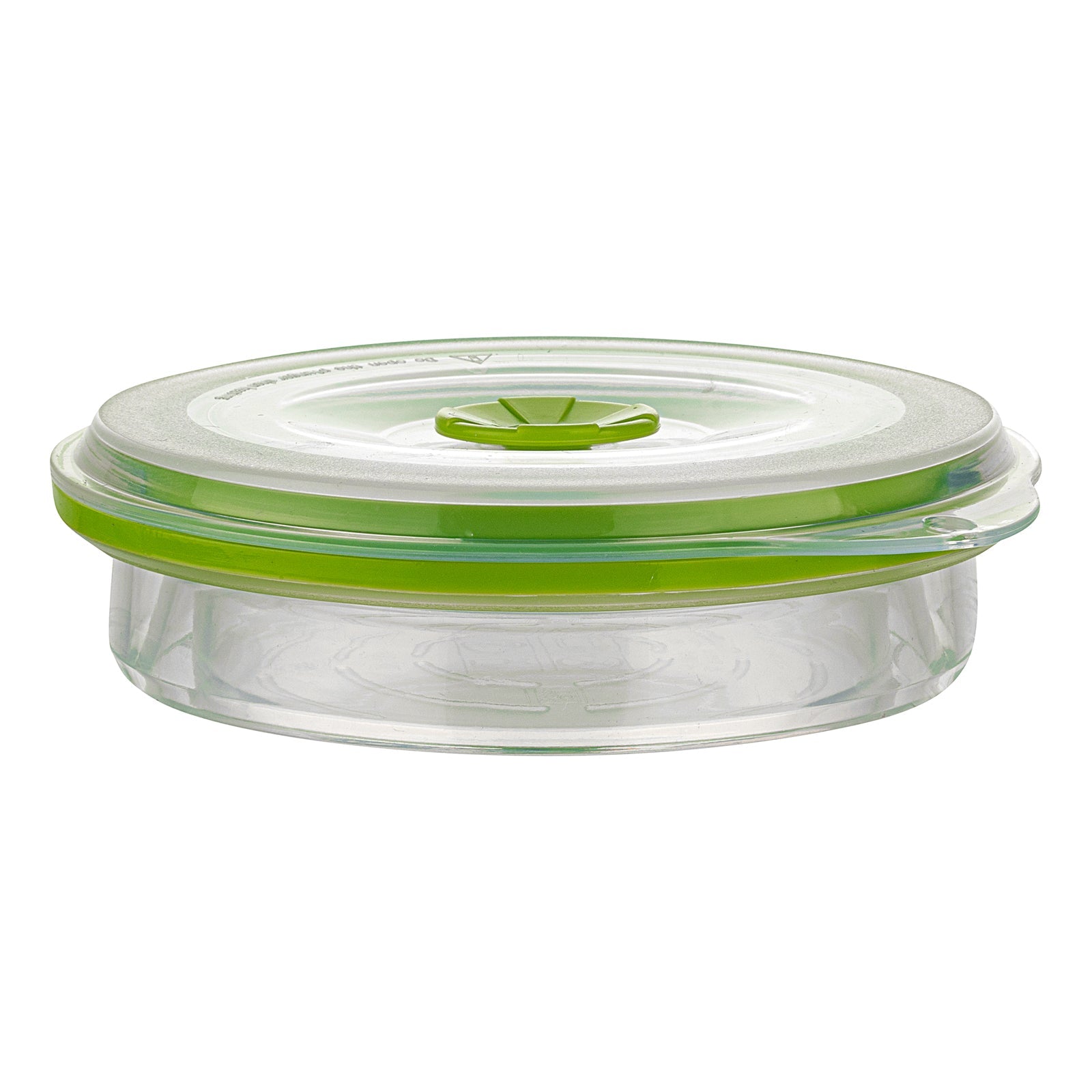 Fresh Hero 16 oz Green Silicone Airtight Food Storage Container - with Vented Lid, Collapsible - 5 3/4" x 5 3/4" x 2 3/4" - 20 count box