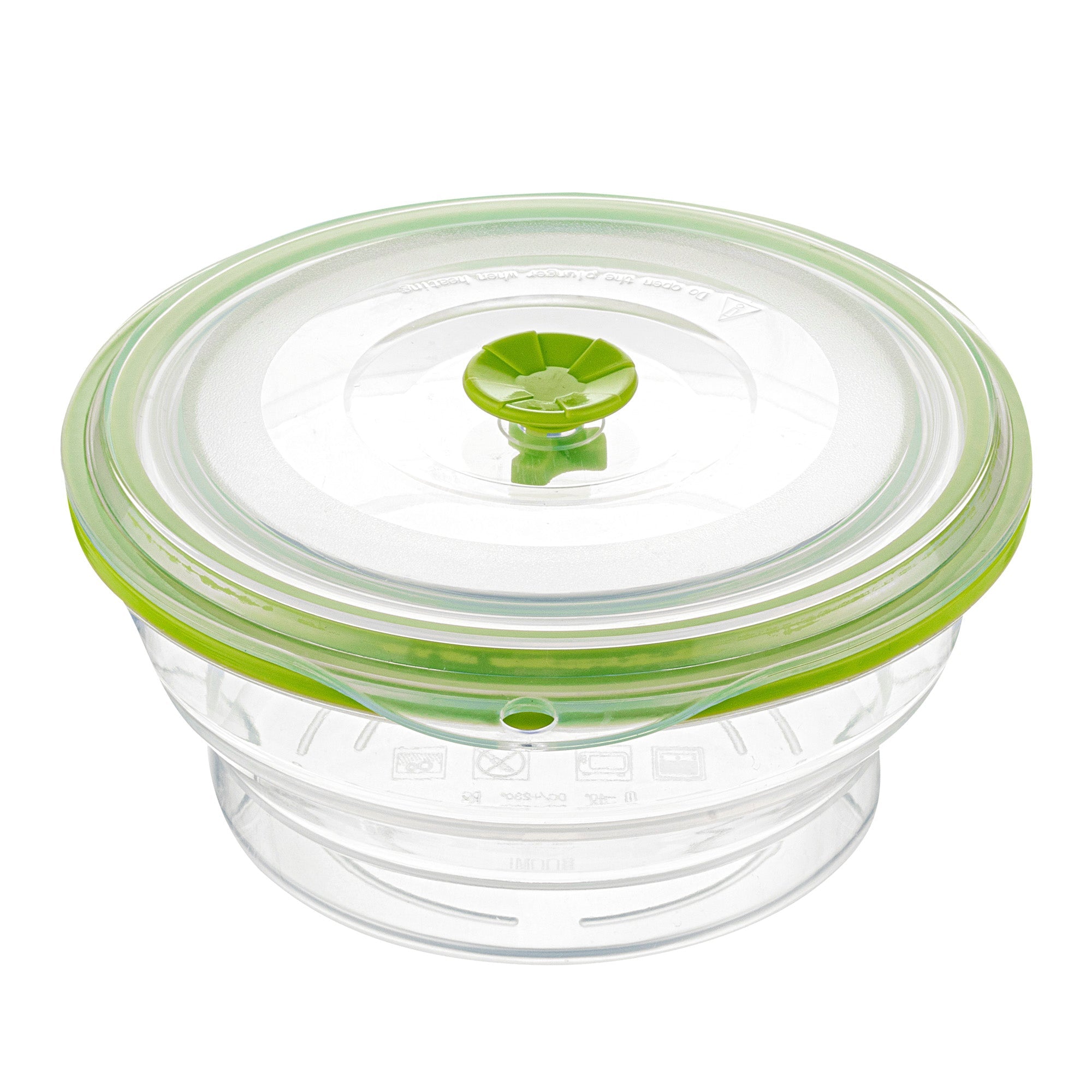 Fresh Hero 31 oz Green Silicone Airtight Food Storage Container - with Vented Lid, Collapsible - 7" x 7" x 3" - 1 count box