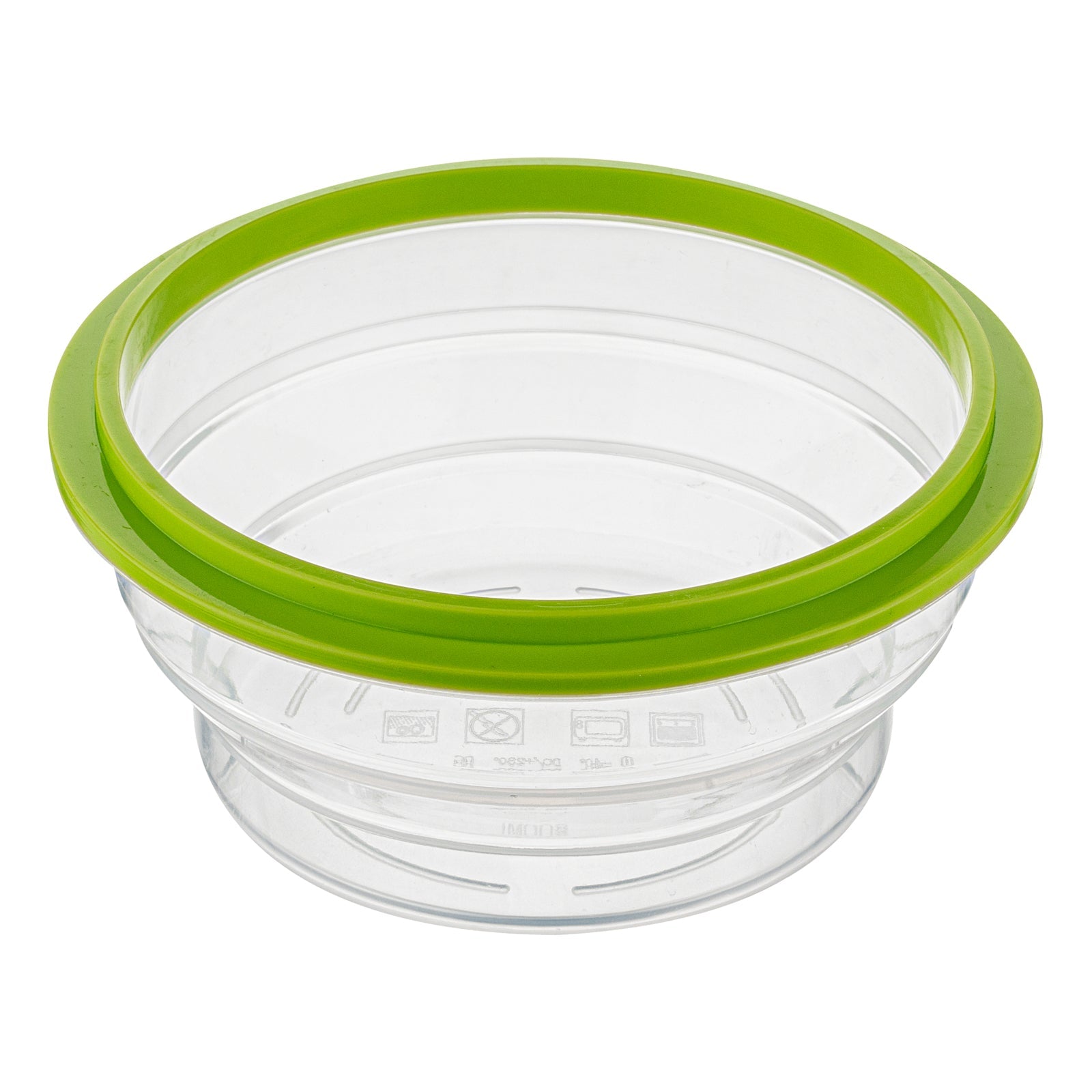 Fresh Hero 31 oz Green Silicone Airtight Food Storage Container - with Vented Lid, Collapsible - 7" x 7" x 3" - 20 count box