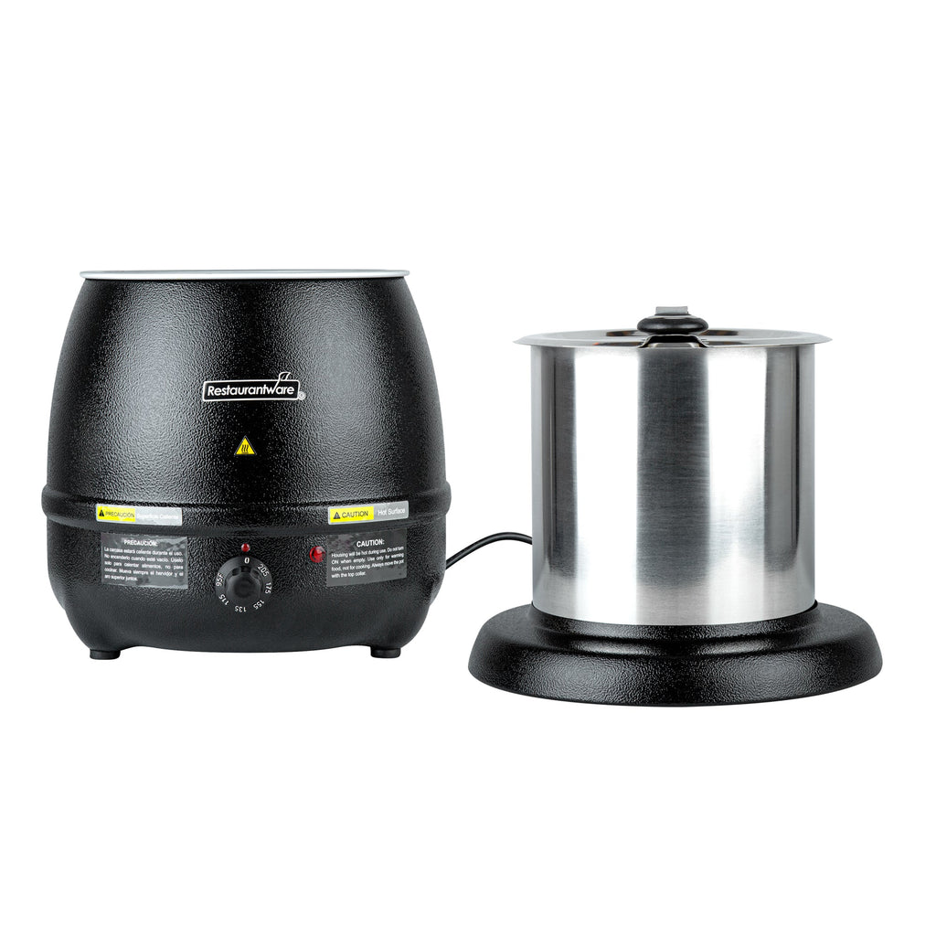 Hi Tek 10 qt Black Soup Kettle Warmer - 110V, 800W - 1 count box