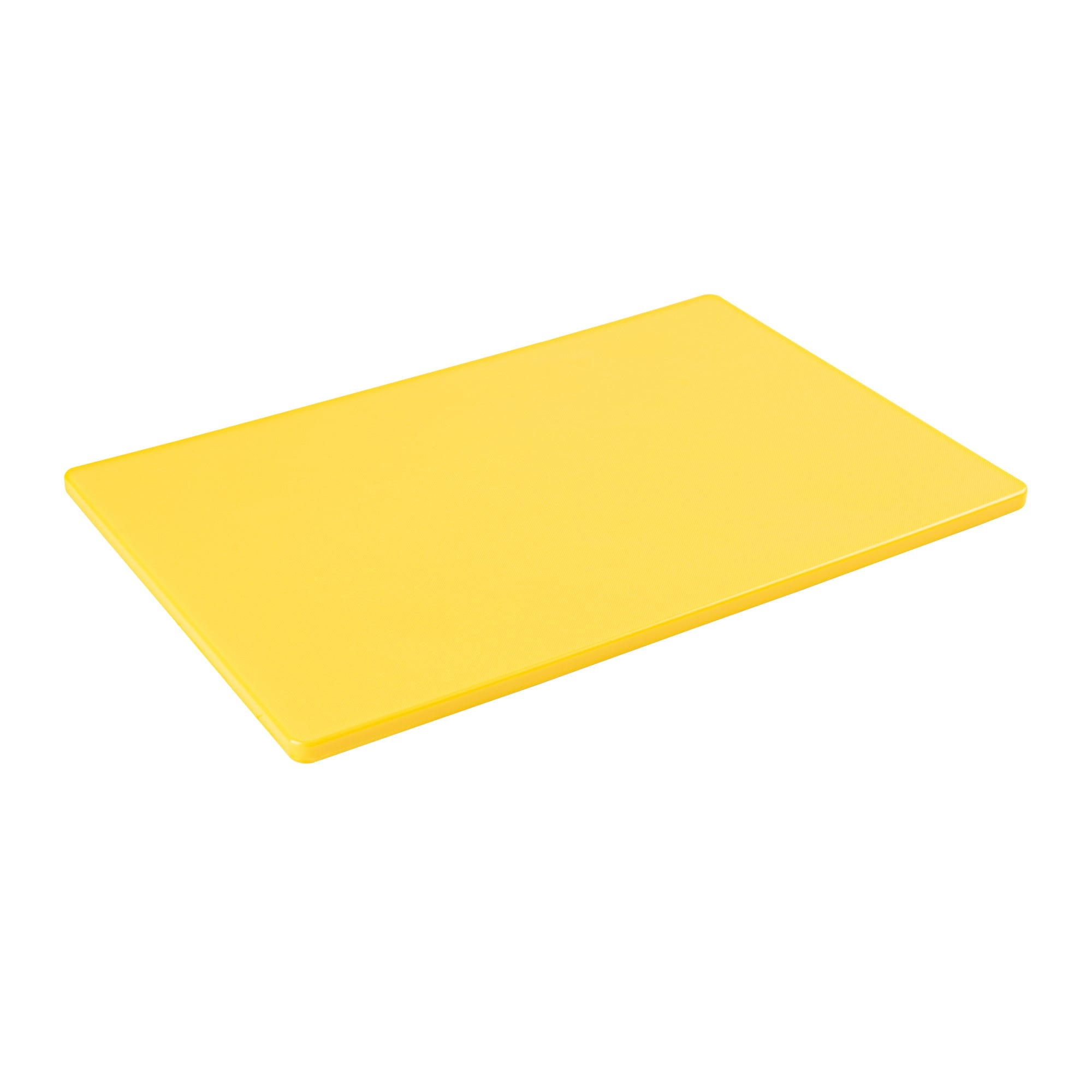 Chef 101 Yellow Plastic Cutting Board - 18" x 12" - 10 count box