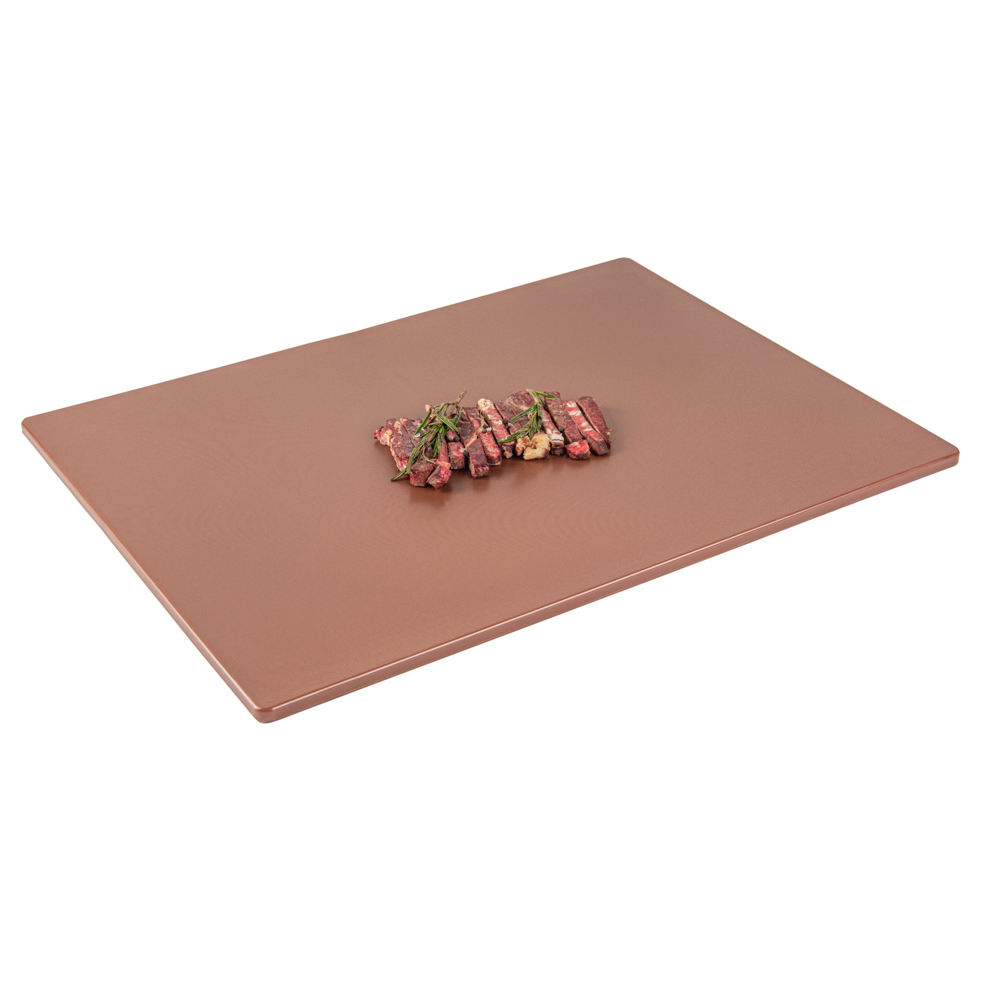 Chef 101 Brown Plastic Cutting Board - 24" x 18" - 10 count box