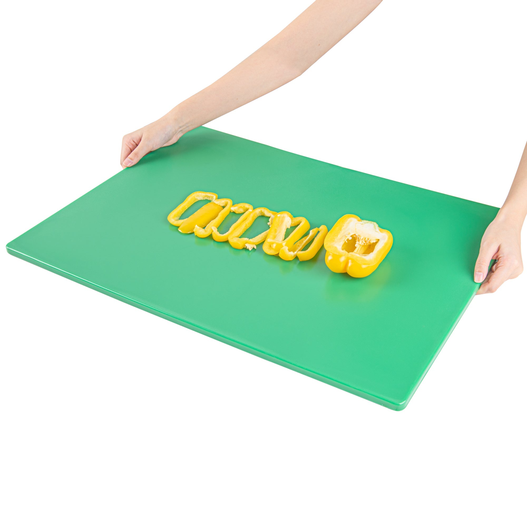 Chef 101 Green Plastic Cutting Board - 24" x 18" - 1 count box