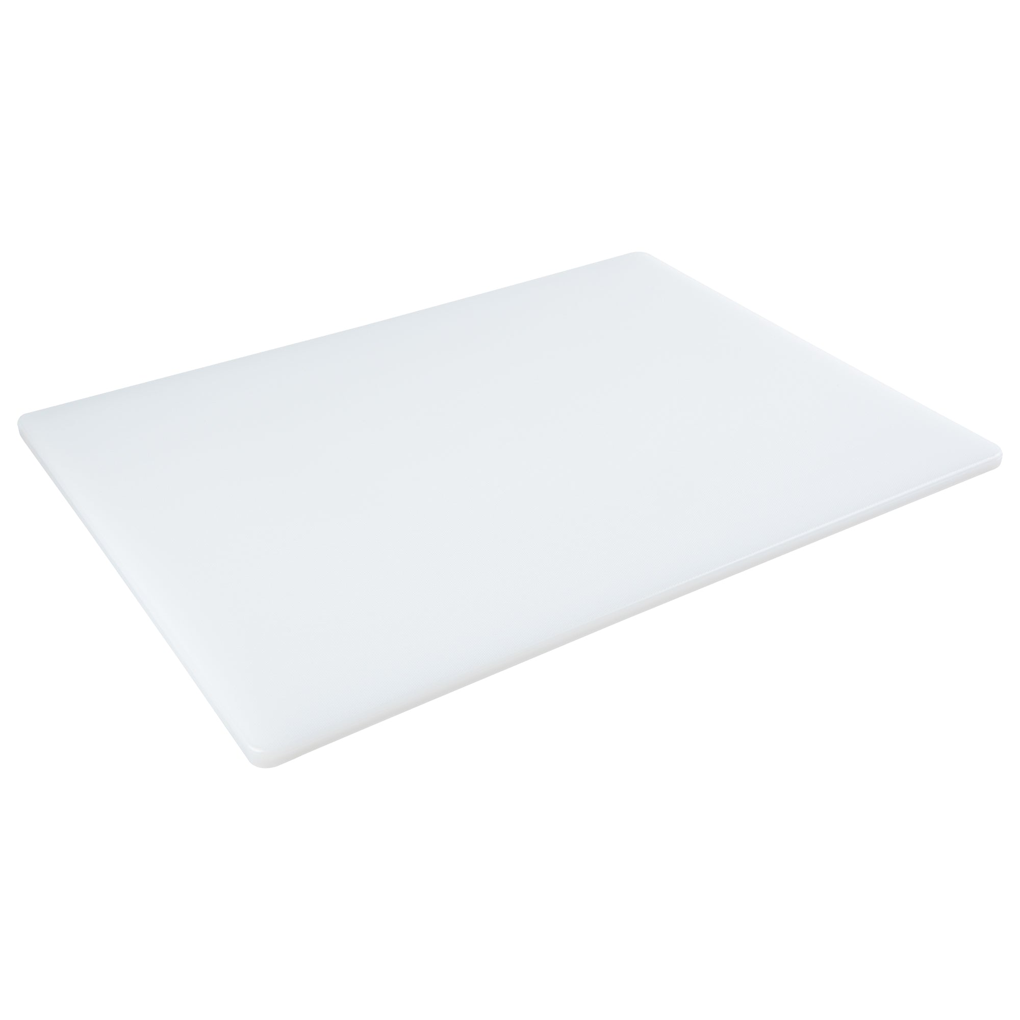 Chef 101 White Plastic Cutting Board - 24" x 18" x 1/2" - 10 count box