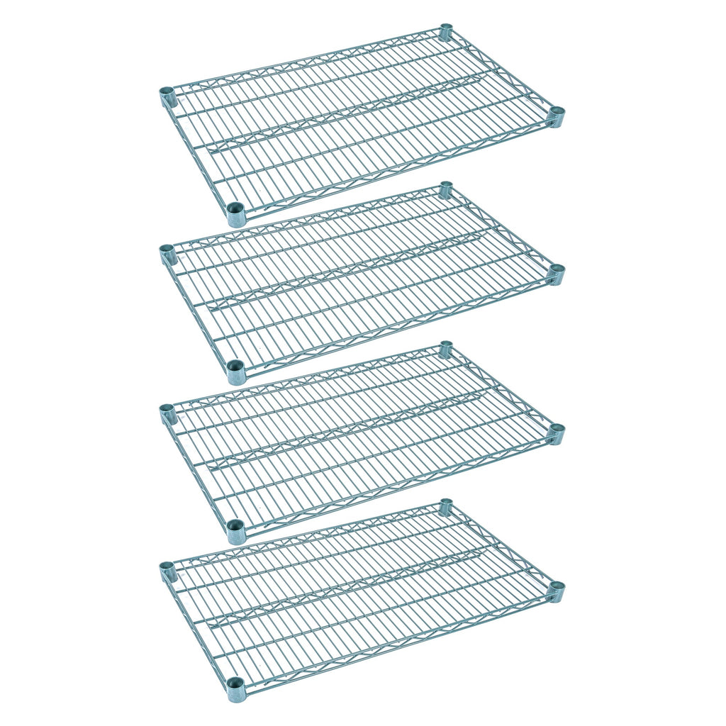 Chef 101 NSF Green Epoxy Shelf - Corrosion-Resistant - 18" x 30" - 4 count box