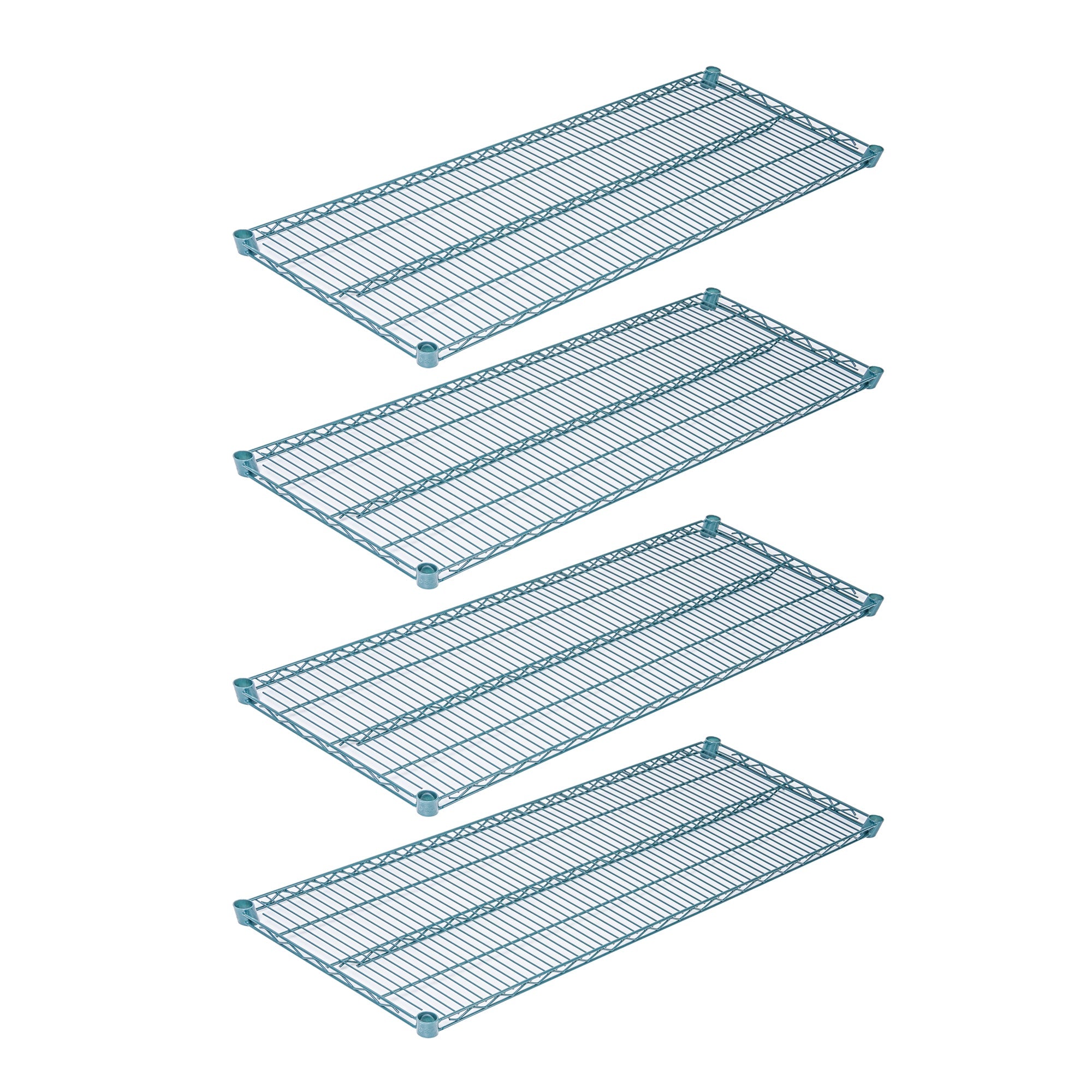 Chef 101 NSF Green Epoxy Shelf - Corrosion-Resistant - 18" x 48" - 4 count box