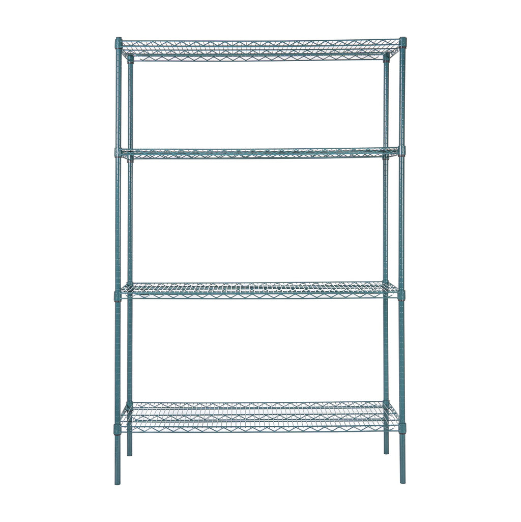 Chef 101 NSF Green Epoxy Shelf - Corrosion-Resistant - 18" x 48" - 4 count box