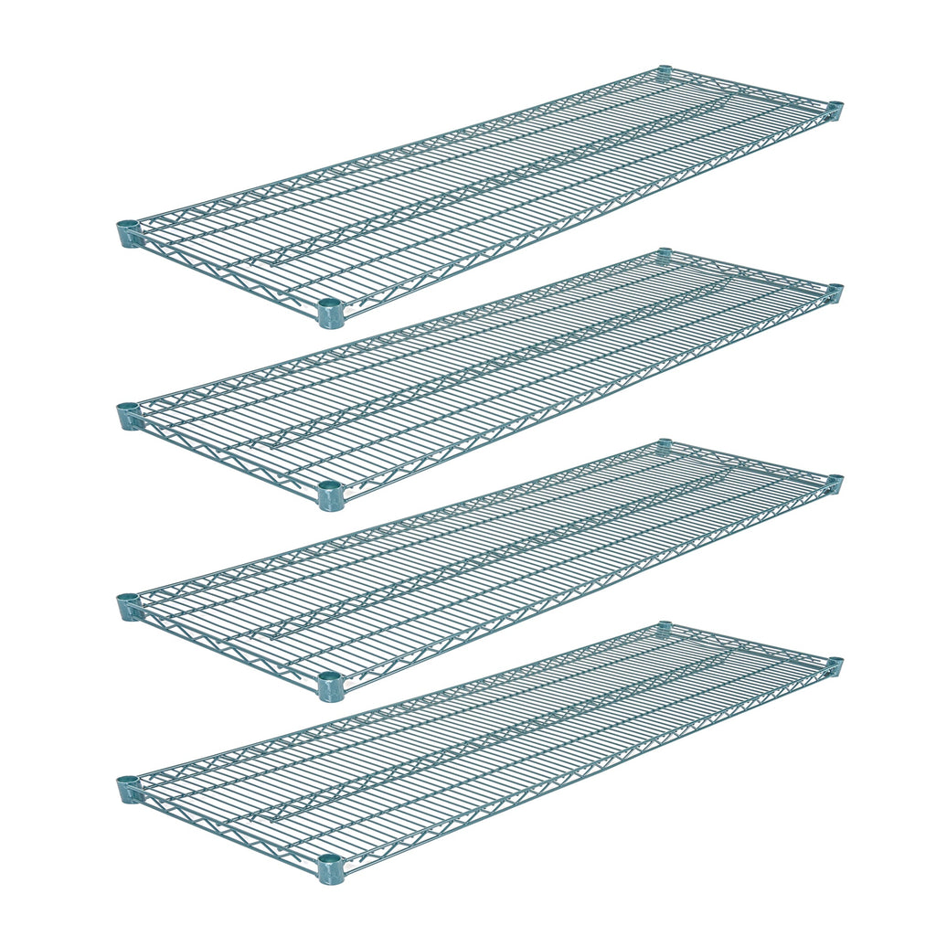 Chef 101 NSF Green Epoxy Shelf - Corrosion-Resistant - 18" x 60" - 4 count box