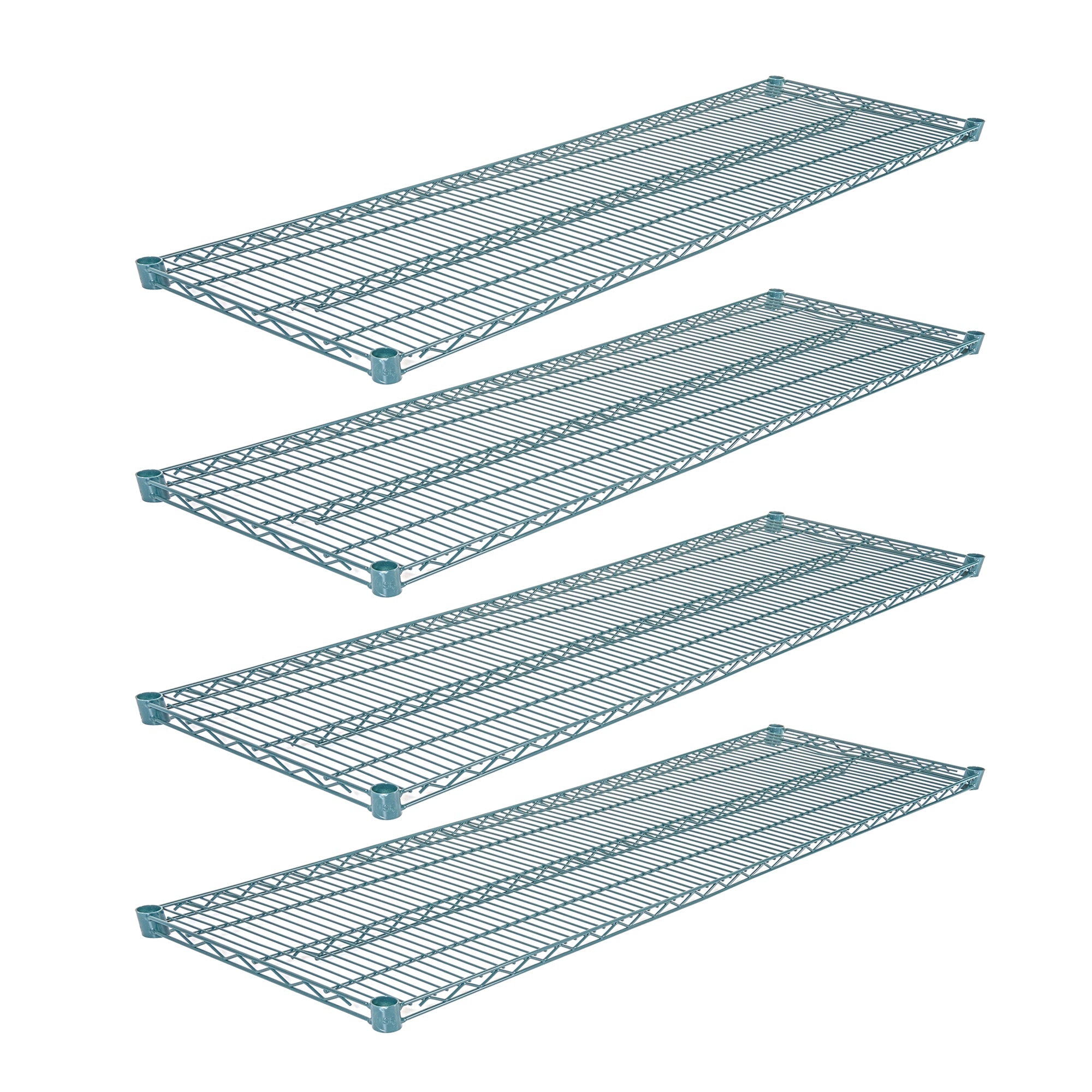 Chef 101 NSF Green Epoxy Shelf - Corrosion-Resistant - 18" x 60" - 4 count box