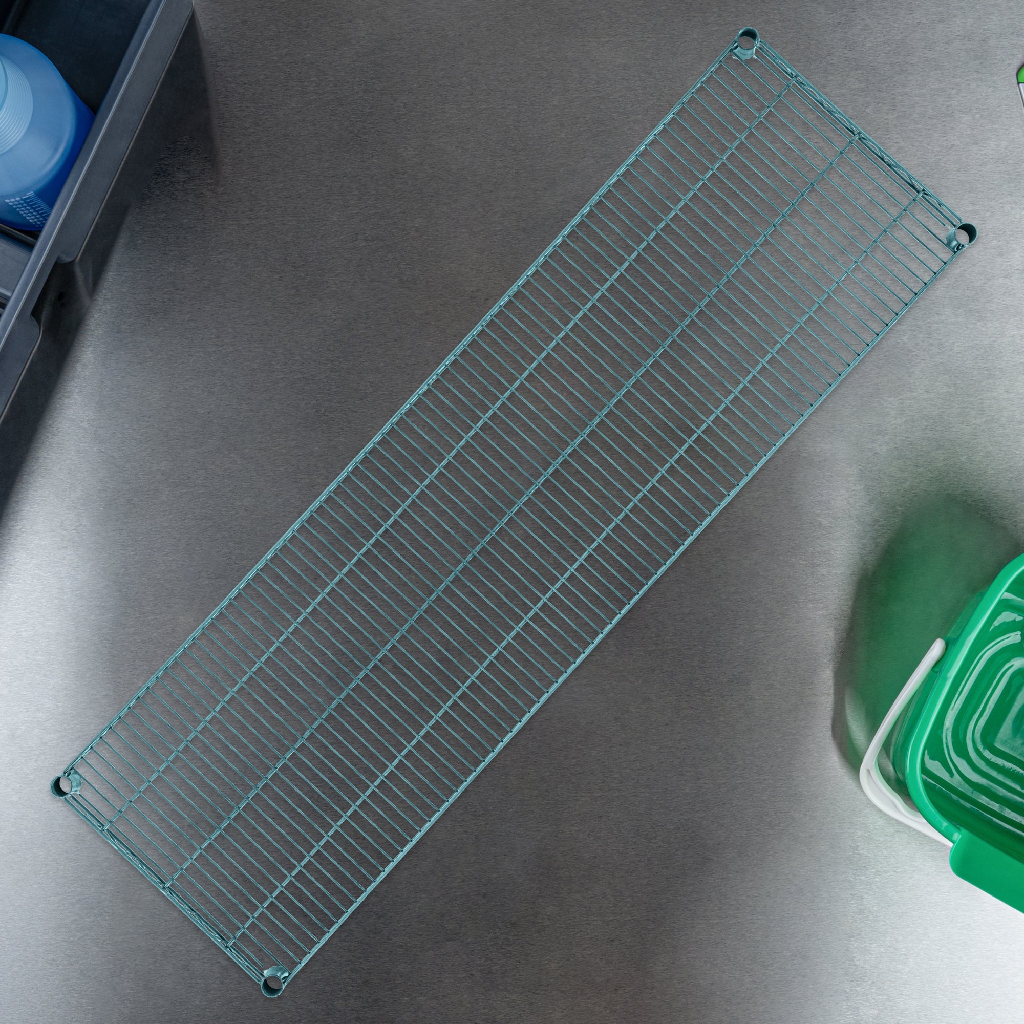 Chef 101 NSF Green Epoxy Shelf - Corrosion-Resistant - 18" x 60" - 4 count box