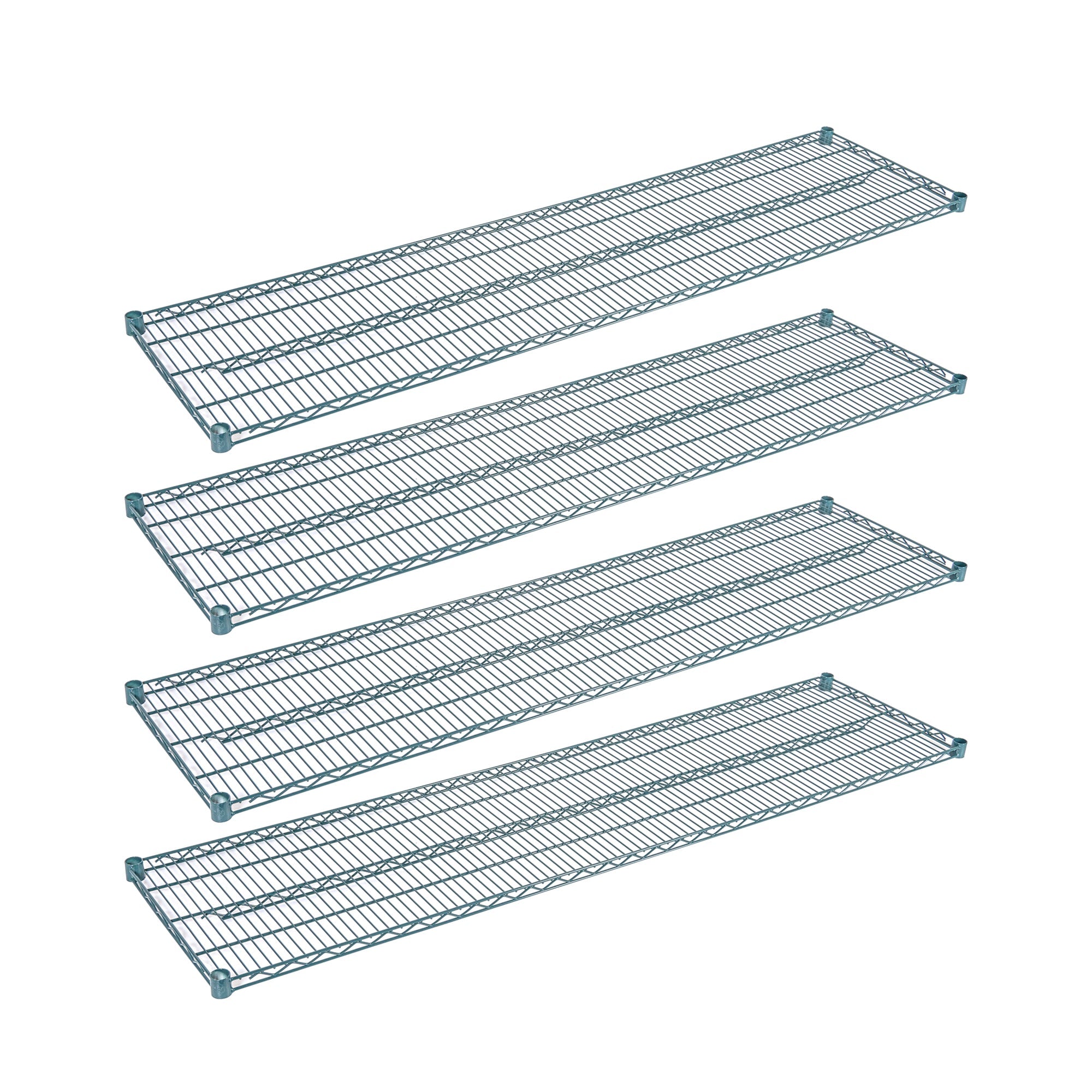 Chef 101 NSF Green Epoxy Shelf - Corrosion-Resistant - 18" x 72" - 4 count box