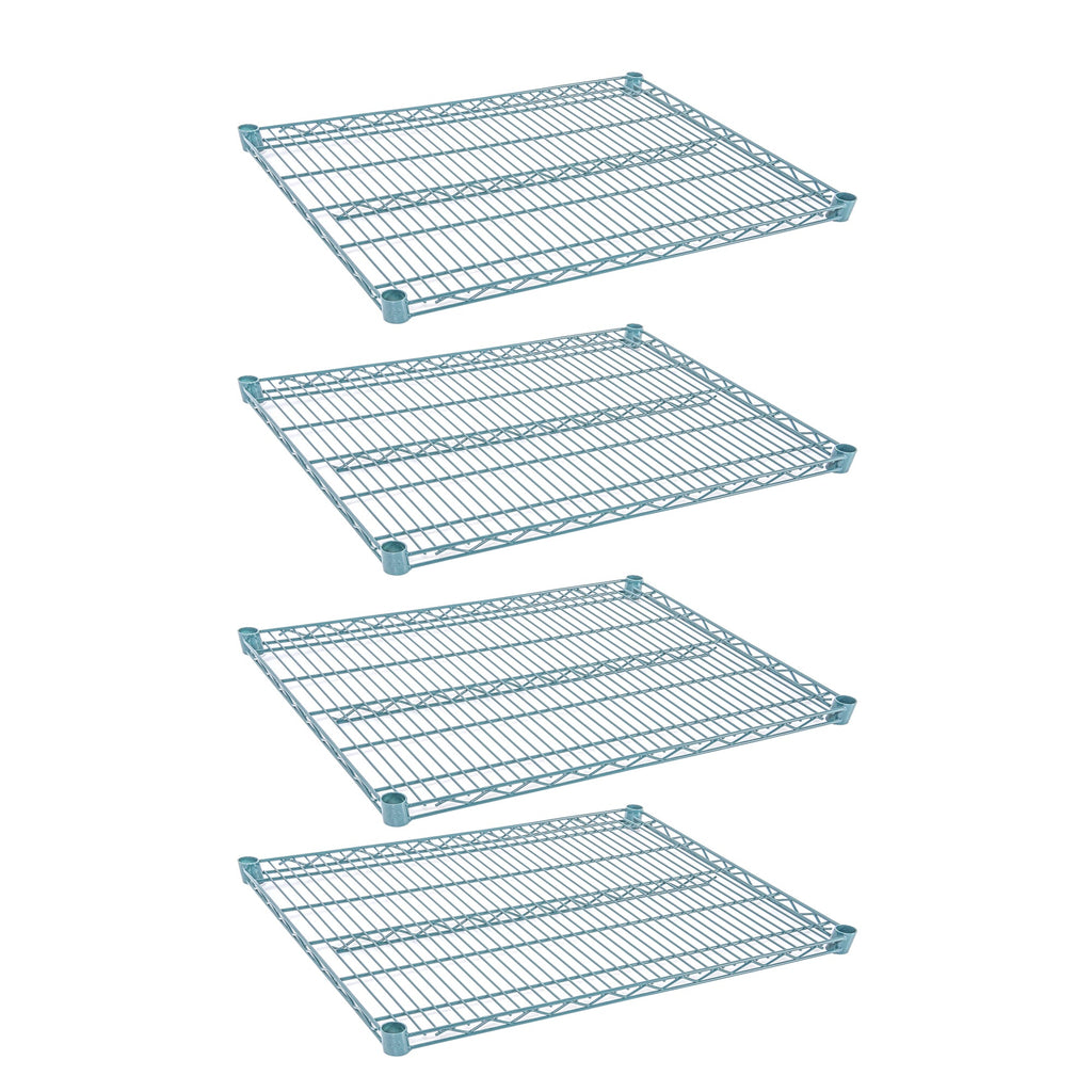 Chef 101 NSF Green Epoxy Shelf - Corrosion-Resistant - 24" x 30" - 4 count box
