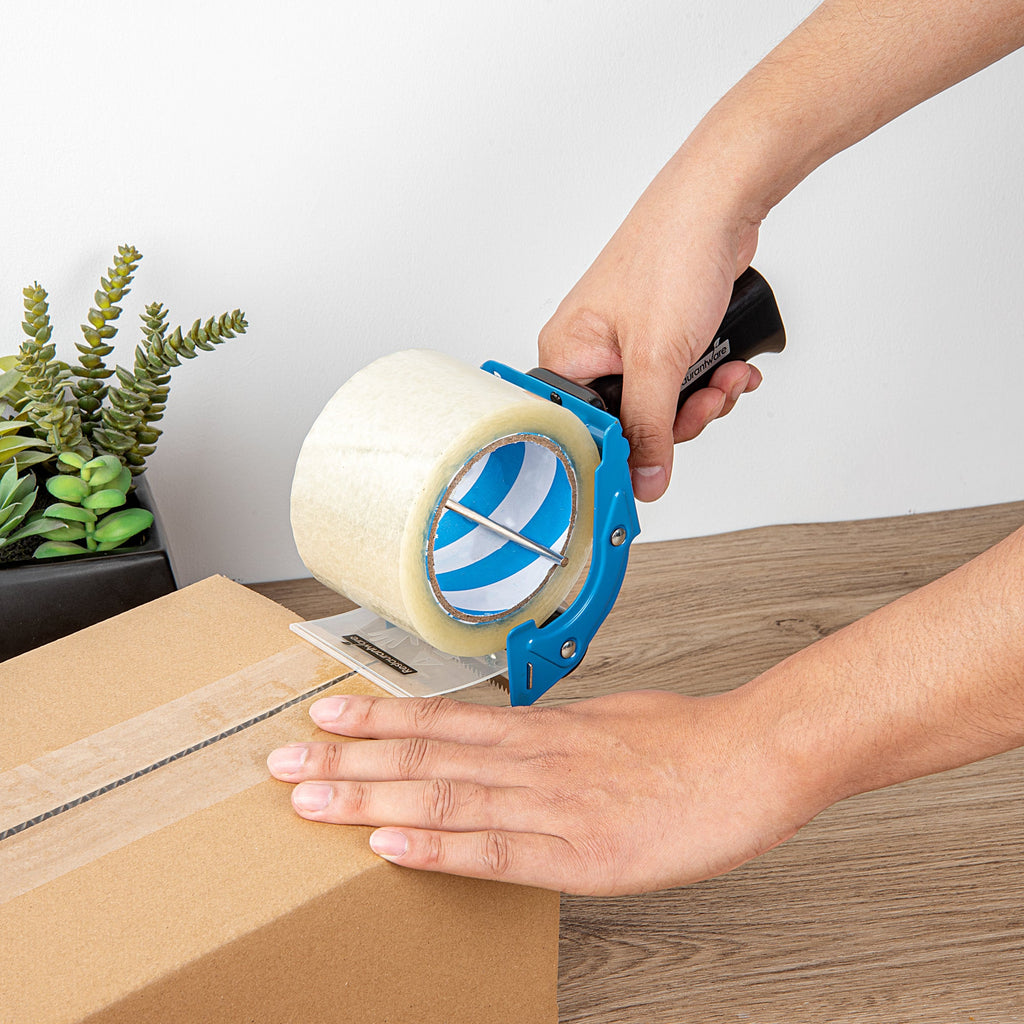 Handy Tek Blue Heavy-Duty Tape Dispenser Gun - 3" - 1 count box