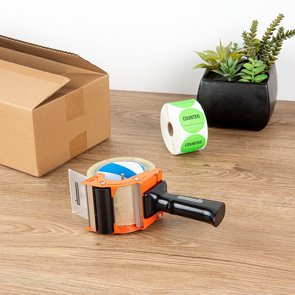 Handy Tek Orange Heavy-Duty Tape Dispenser Gun - 3" - 1 count box