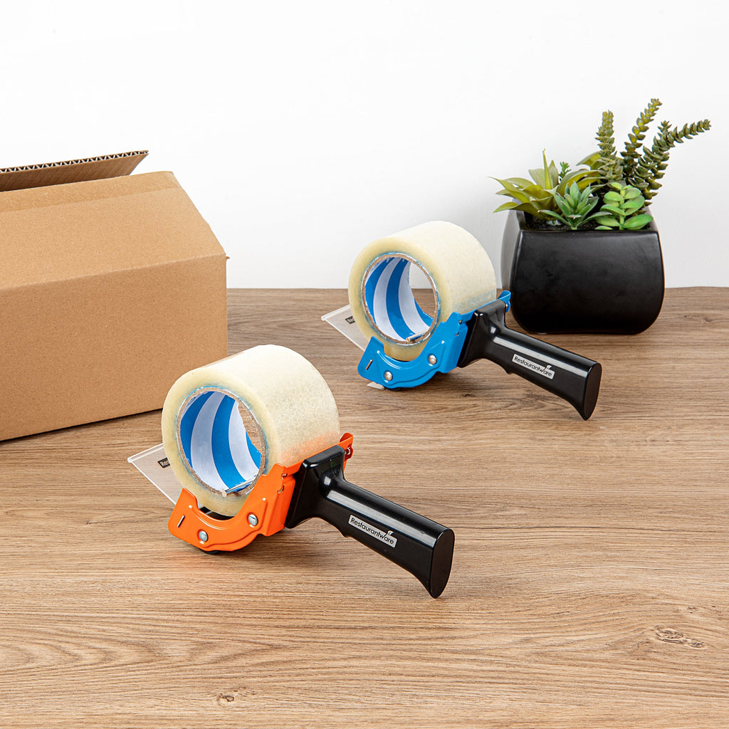 Handy Tek Orange Heavy-Duty Tape Dispenser Gun - 3" - 10 count box