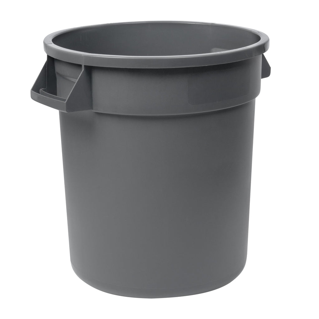 RW Clean 10 gal Gray Plastic Commercial Trash Can / Ingredient Bin - 18 1/4" x 15 3/4" x 17 1/4" - 1 count box