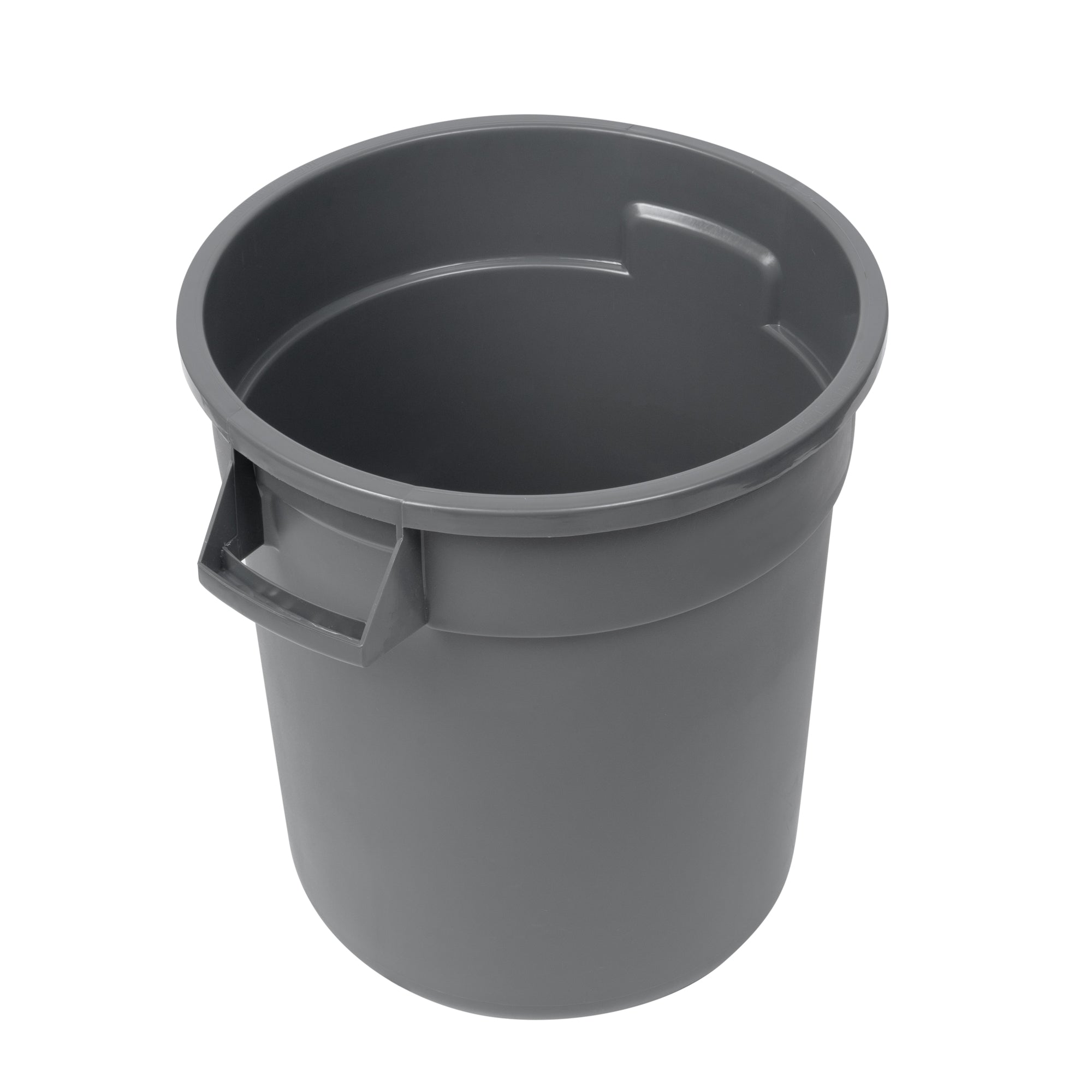 RW Clean 10 gal Gray Plastic Commercial Trash Can / Ingredient Bin - 18 1/4" x 15 3/4" x 17 1/4" - 1 count box