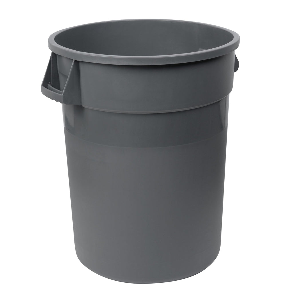 RW Clean 32 gal Gray Plastic Commercial Trash Can / Ingredient Bin - 25" x 22" x 27 1/4" - 1 count box