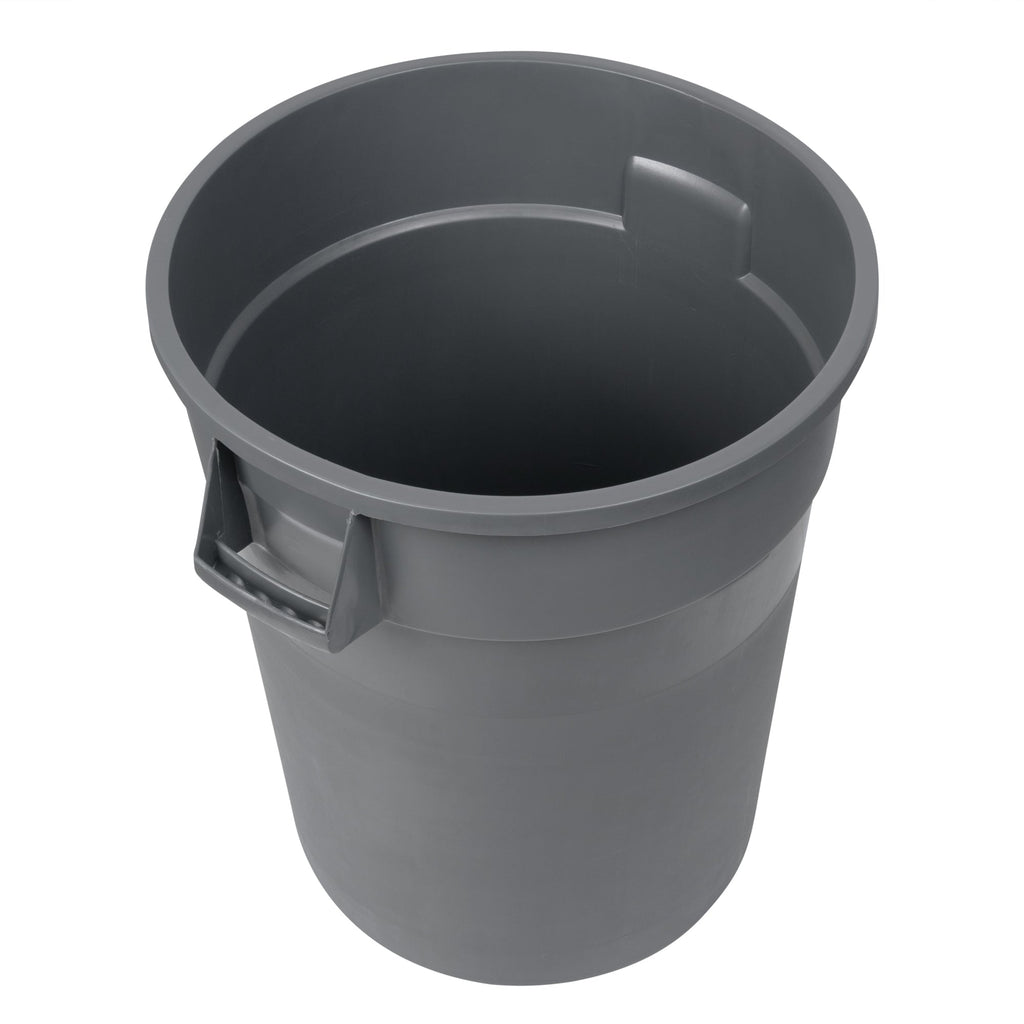 RW Clean 32 gal Gray Plastic Commercial Trash Can / Ingredient Bin - 25" x 22" x 27 1/4" - 1 count box