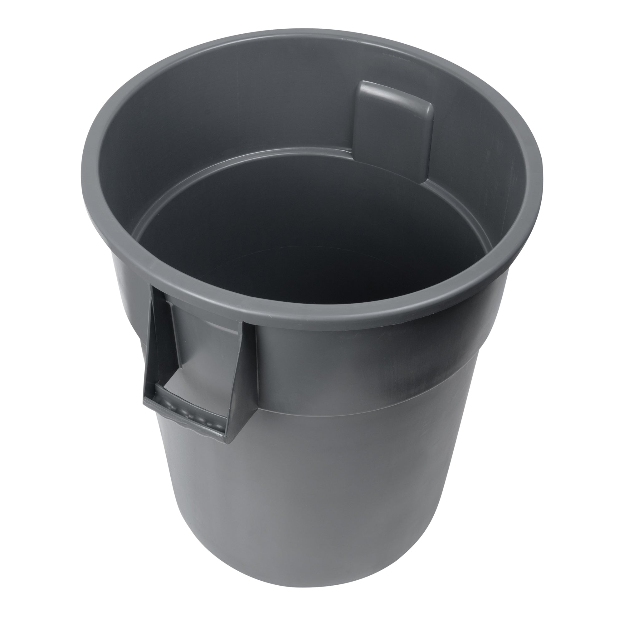 RW Clean 55 gal Gray Plastic Commercial Trash Can / Ingredient Bin - 30 3/4" x 27" x 33 1/4" - 1 count box