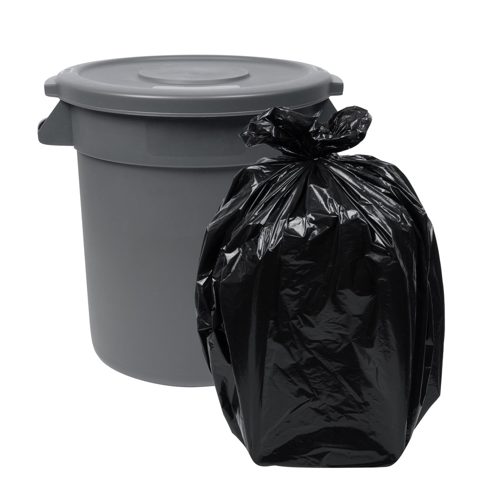 RW Clean Gray Plastic Commercial Trash Can / Ingredient Bin Lid - Fits 10 gal - 1 count box
