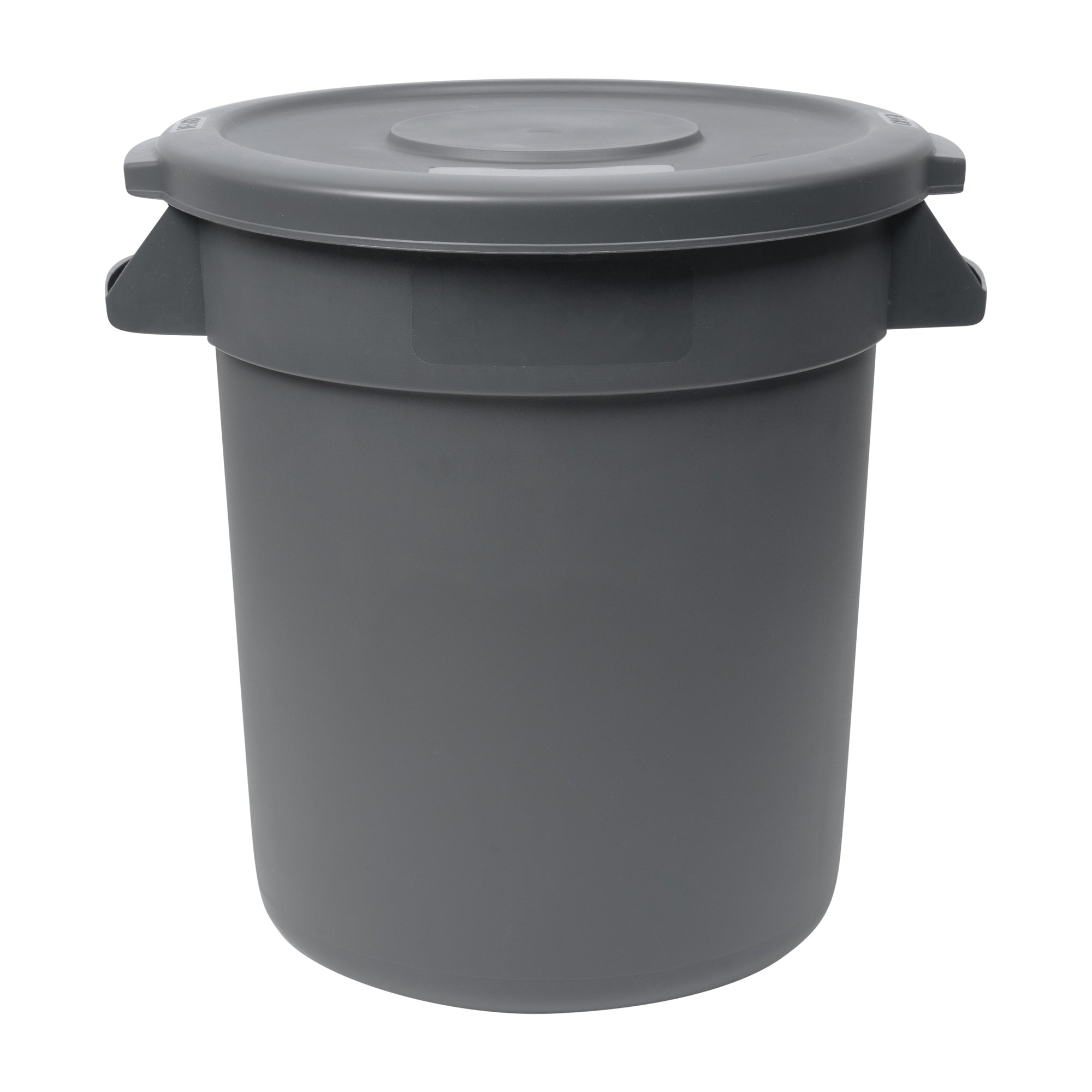 RW Clean Gray Plastic Commercial Trash Can / Ingredient Bin Lid - Fits 10 gal - 1 count box