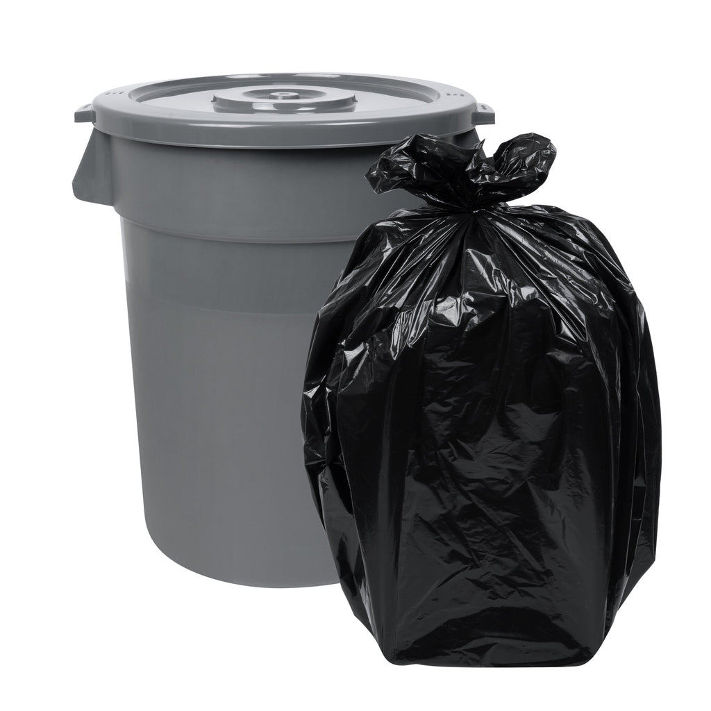 RW Clean Gray Plastic Commercial Trash Can / Ingredient Bin Lid - Fits 32 gal - 1 count box