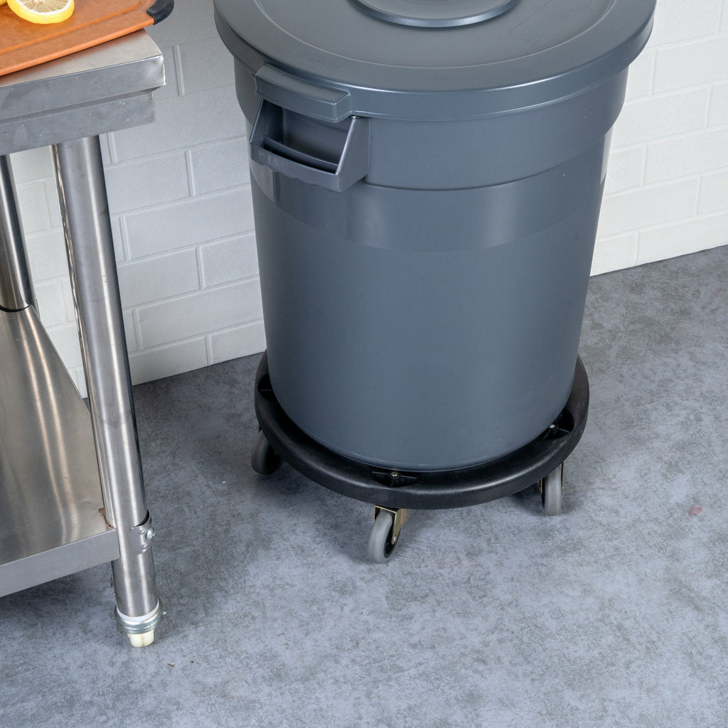 RW Clean Plastic Commercial Trash Can / Ingredient Bin Dolly - Fits 20, 32, 44 and 55 gal - 1 count box