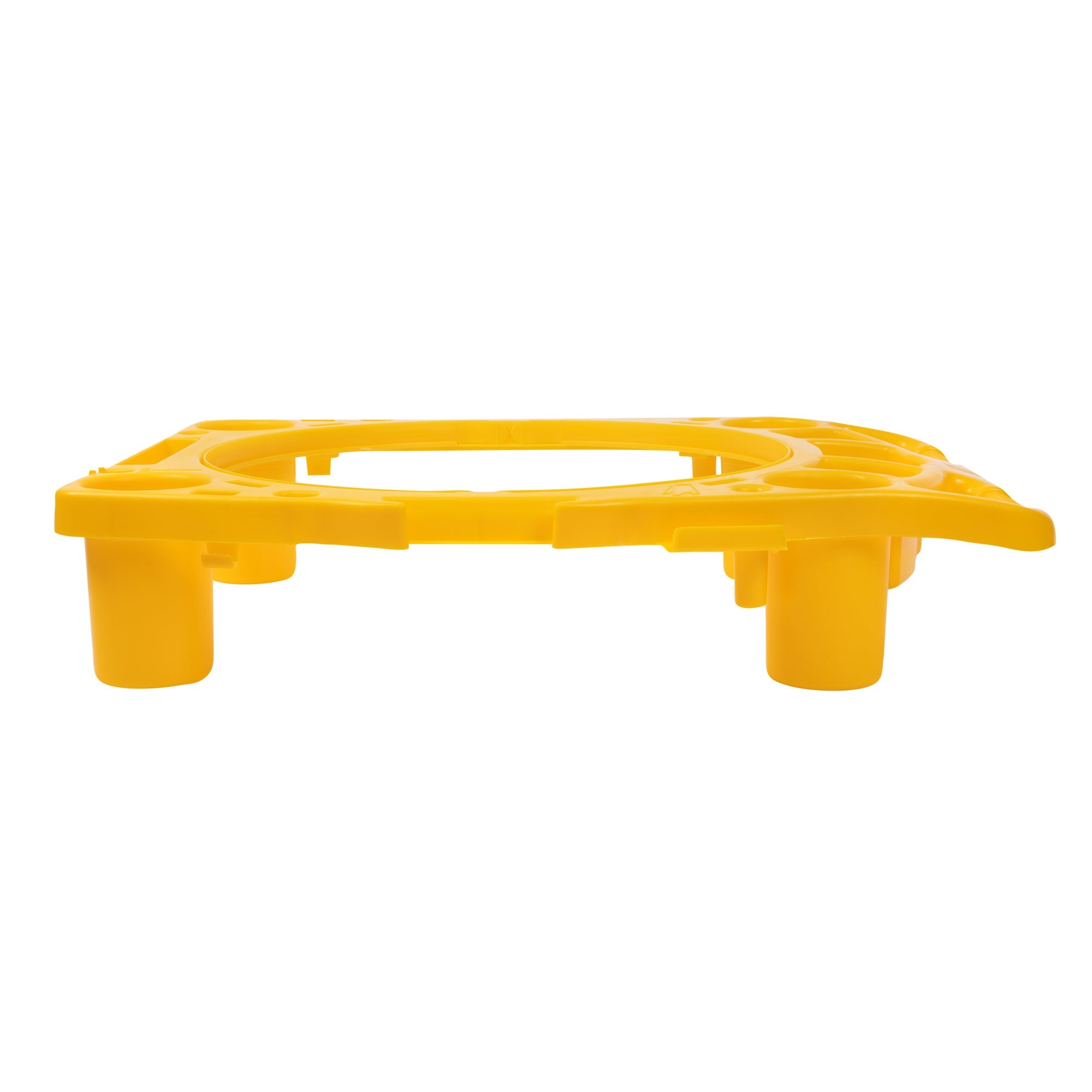 RW Clean Yellow Plastic Commercial Trash Can / Ingredient Bin Caddy - Fits 44 gal - 1 count box