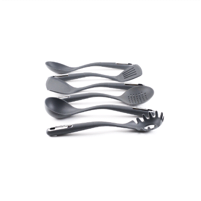 Met Lux Dark Gray Silicone Cooking Utensil Set - 6-Piece - 1 count box