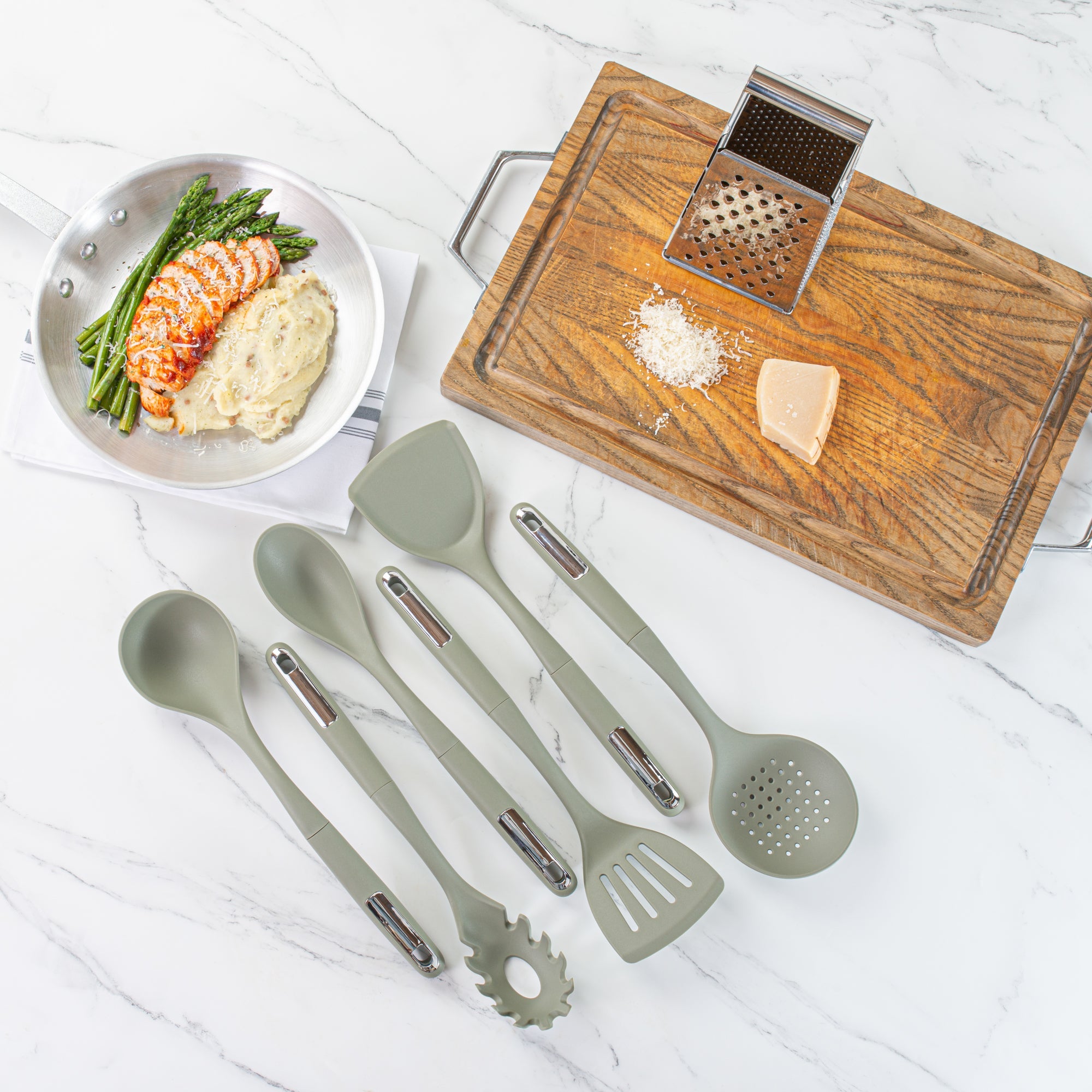 Met Lux Green Silicone Cooking Utensil Set - 6-Piece - 10 count box