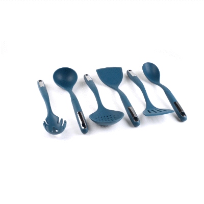 Met Lux Teal Silicone Cooking Utensil Set - 6-Piece - 1 count box
